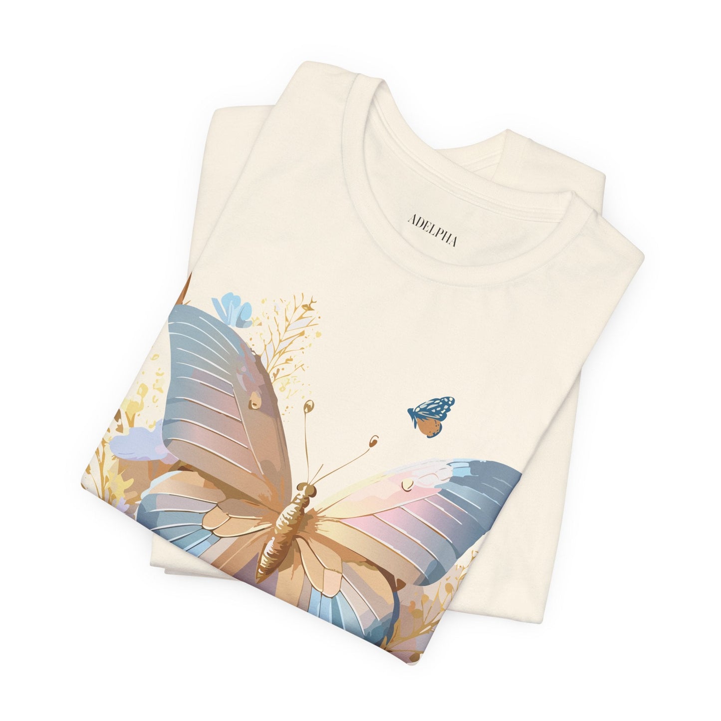 Butterfly Graphic Tee By Adelpha Vintage Inspired Unisex Short Sleeve