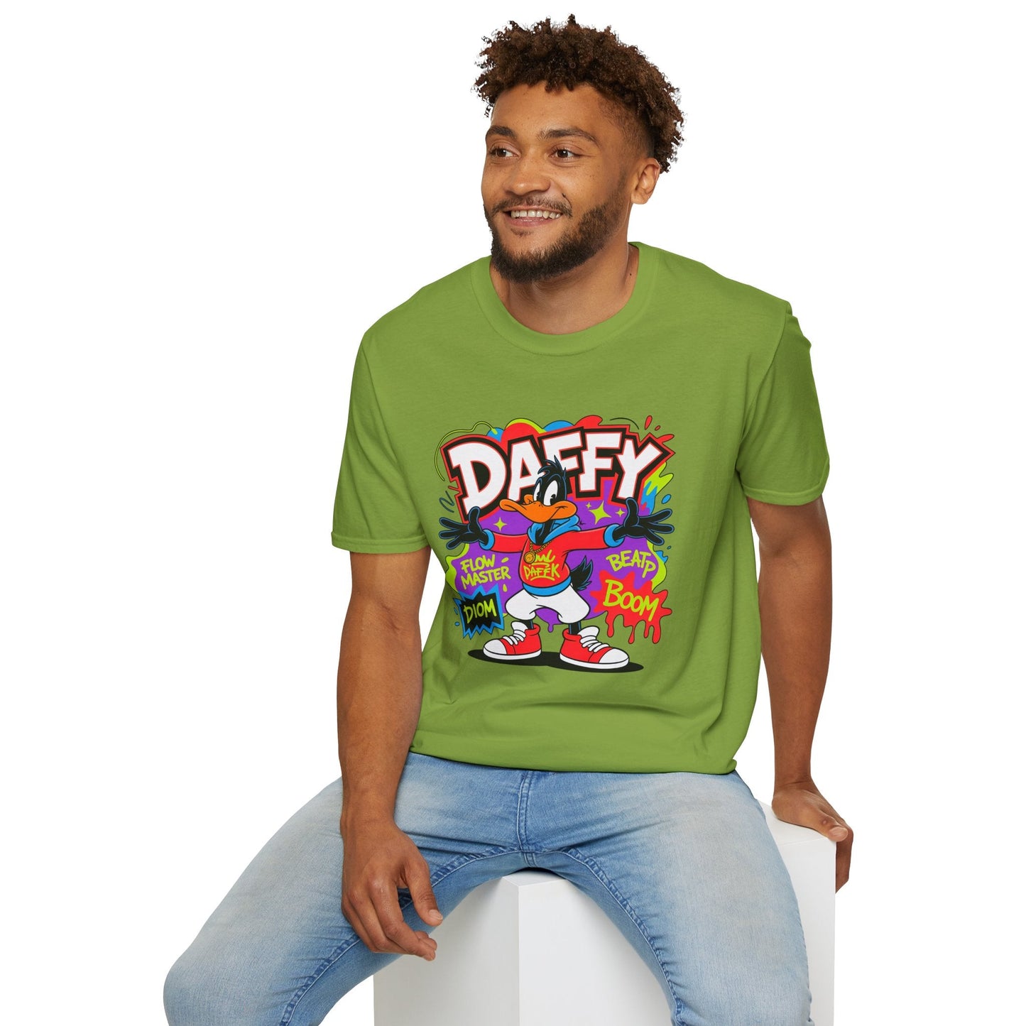 Unisex Cartoon T Shirt With Animation Graphic Funny Animals Tee Gildan Softstyle 64000