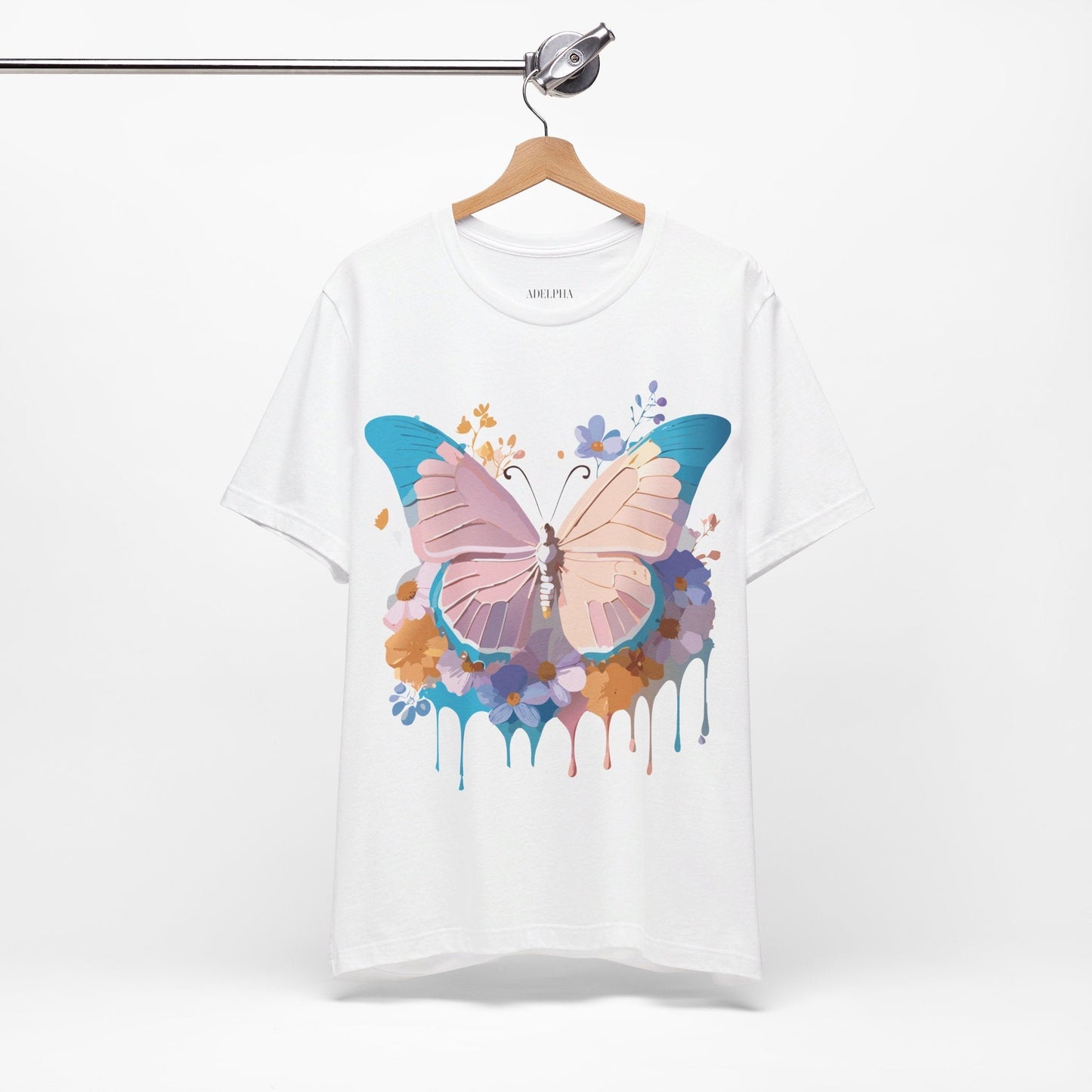 Butterfly Graphic Tee Vintage Inspired Adelpha Unisex Jersey Short Sleeve