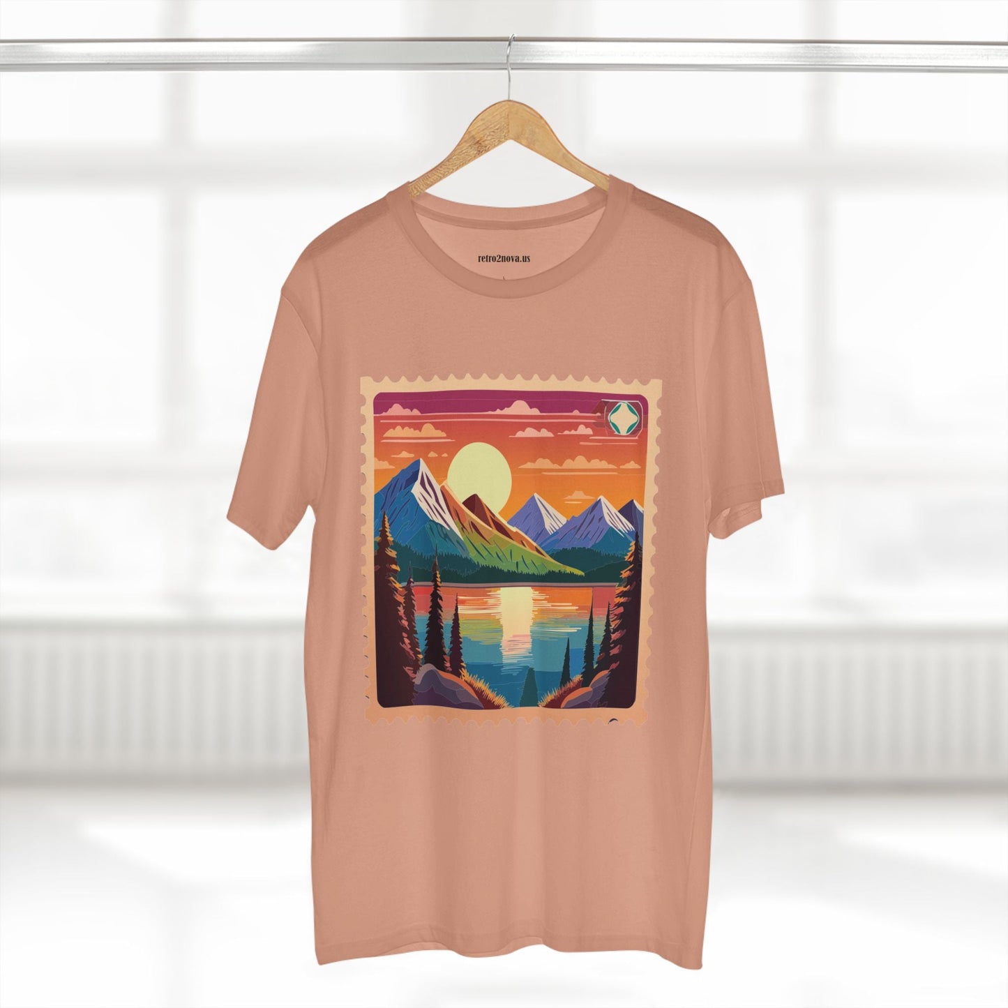 Postage Stamp Shirt Unisex Original Art Design Cotton Tee PS17 Retro2Nova Premium Cotton Staple Tee