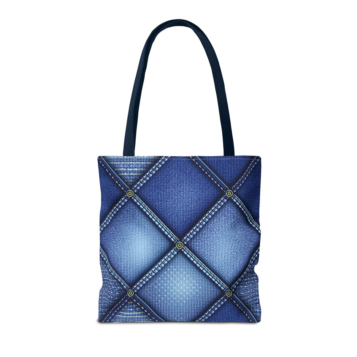 Denim Fabric Imitation Print Unisex Canvas Bag Poly Spun 3 Sizes Tote Bag 115