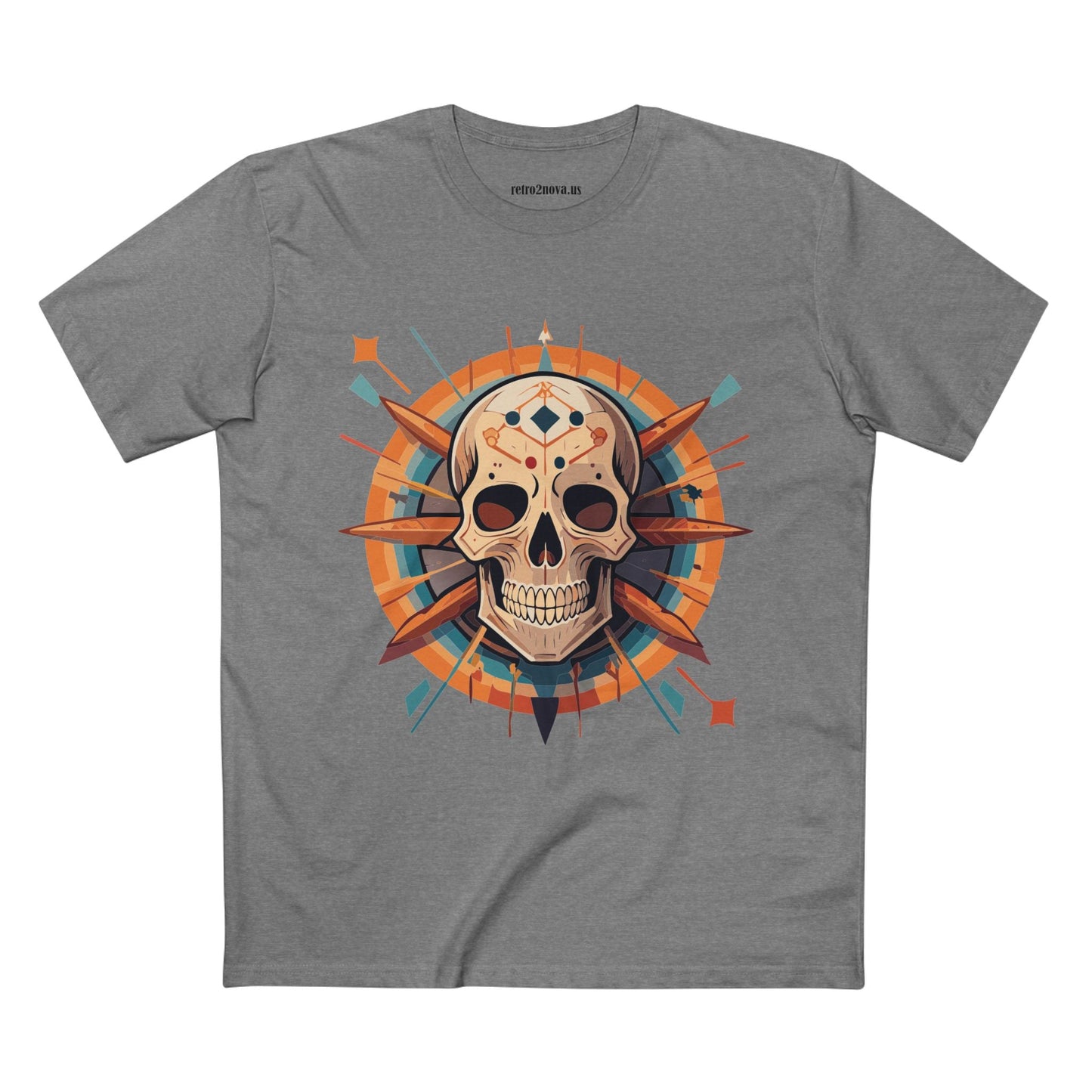 Skull And Skeleton Shirt SS20 Unisex Premium Cotton Tee With Original Art Design Retro2Nova