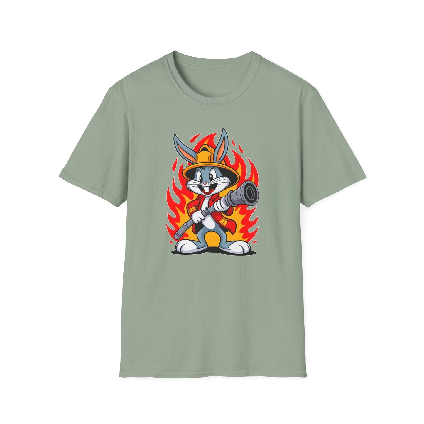 Bugs Bunny T Shirt Unisex Cartoon Graphic Tee 100 Percent Ring Spun Cotton Softstyle