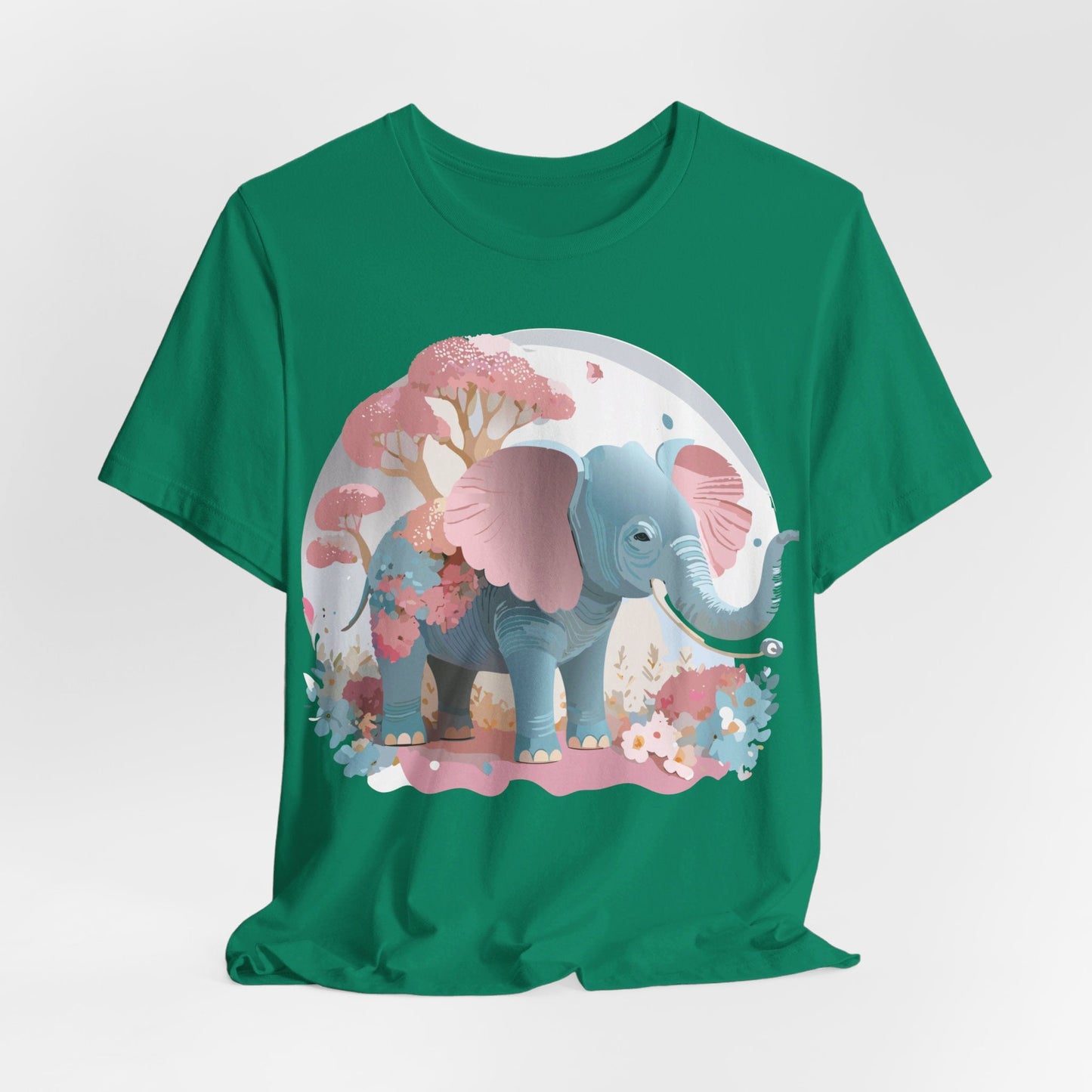 Adelpha Graphic Tee Unisex Vintage Inspired Artwork Elephant Short Sleeve Shirt Premium