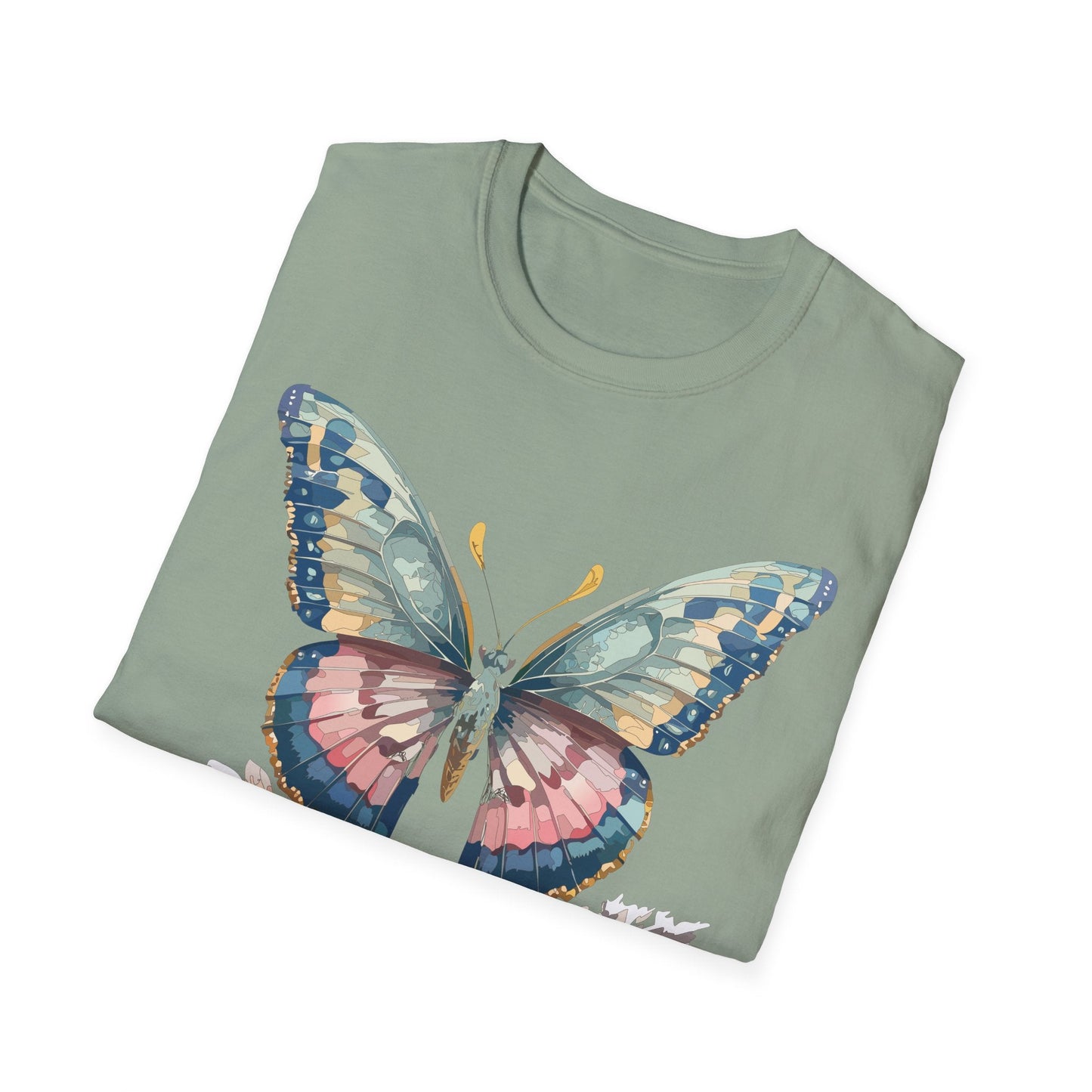 Butterfly Shirt Unisex Monarch Design Gildan Softstyle 64000 Ring Spun Cotton Tee