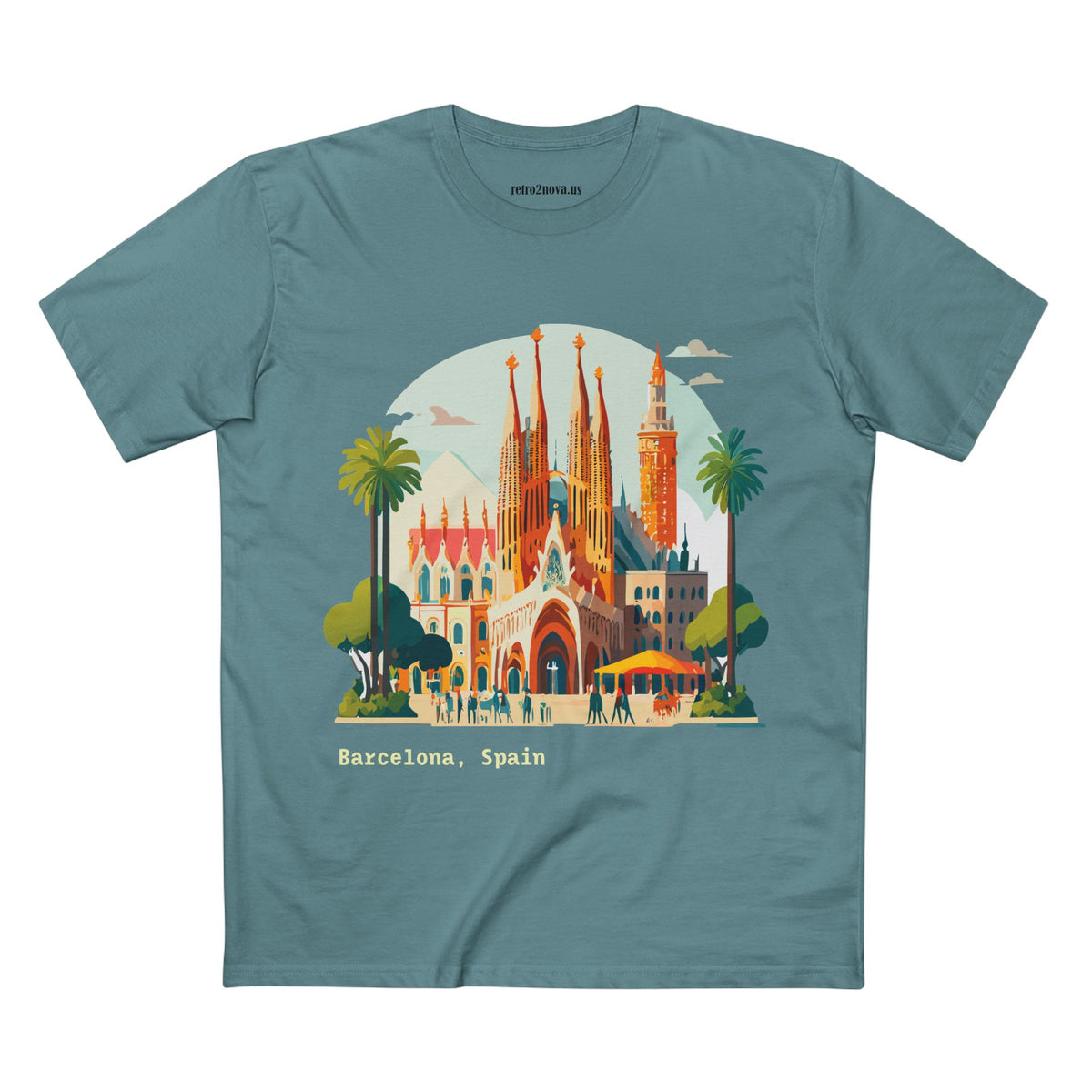 Sagrada Familia Barcelona Illustration Tee | Spain Travel Shirt