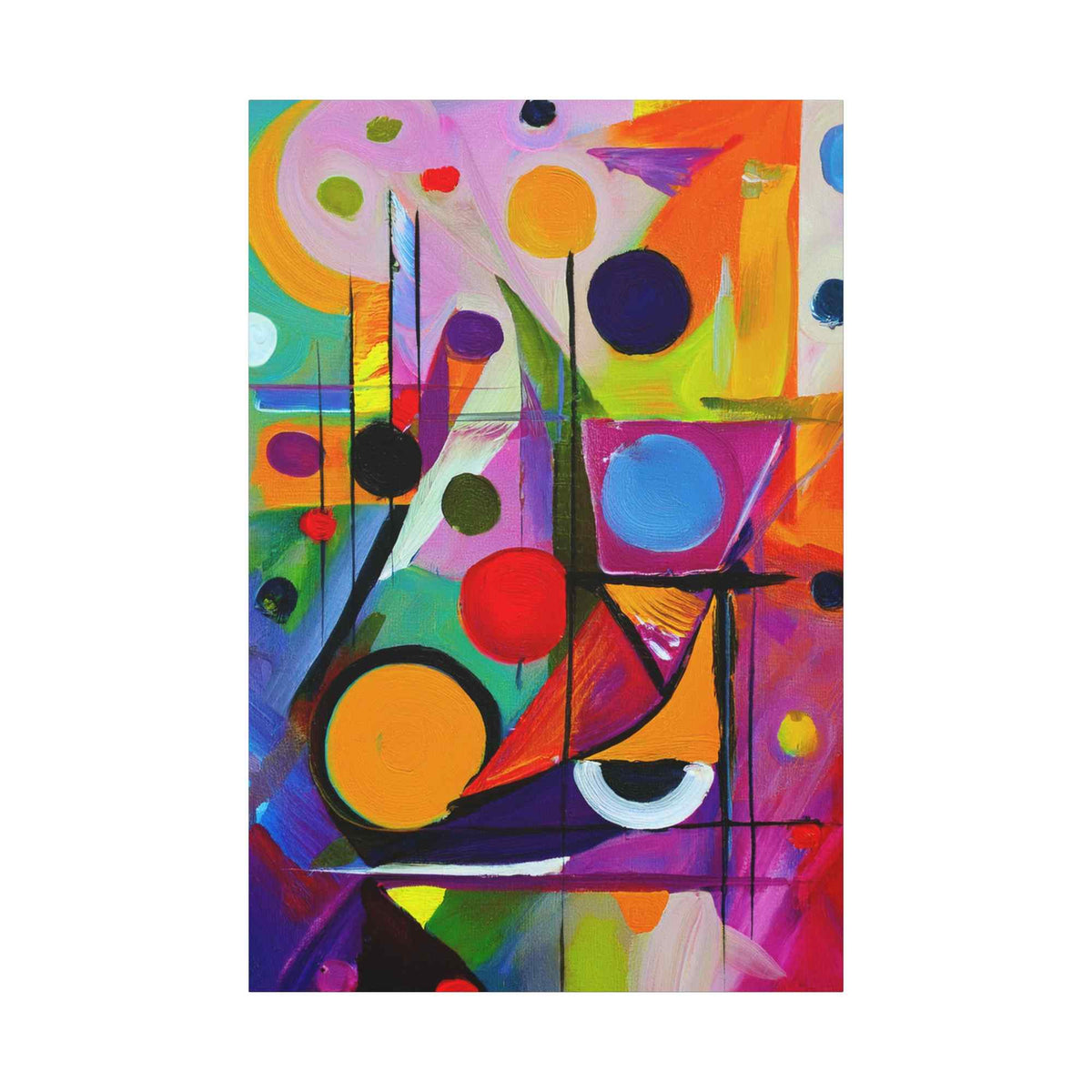 Abstract Painting Print Canvas 20x24,20x30,24x30, 24x32,24x36,30x40, 32x48,36x48,40x60 Pine-Wood Inner Frame ABS-15
