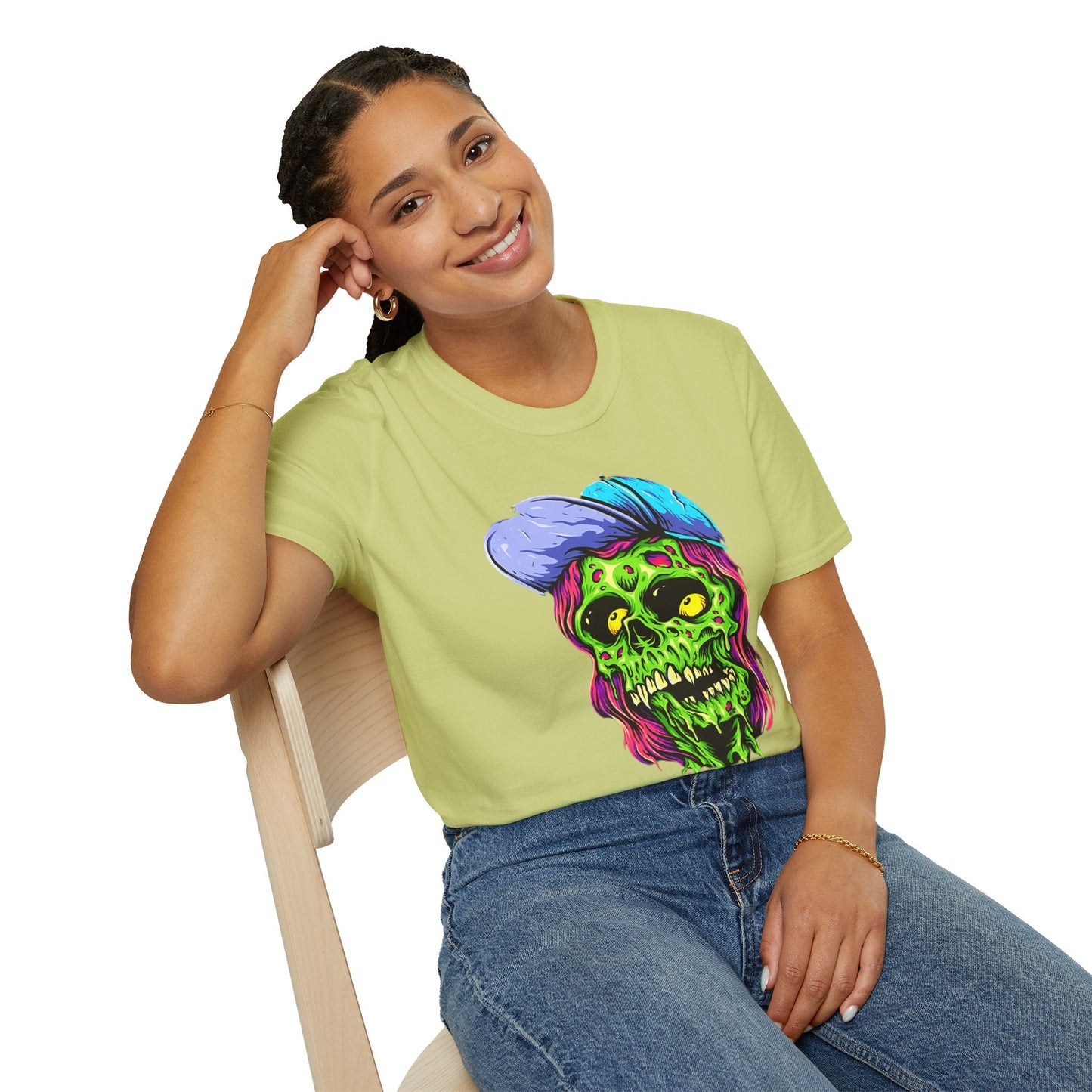 Skull Graphic Unisex Cotton T-shirt with Skeleton Artwork Design 27