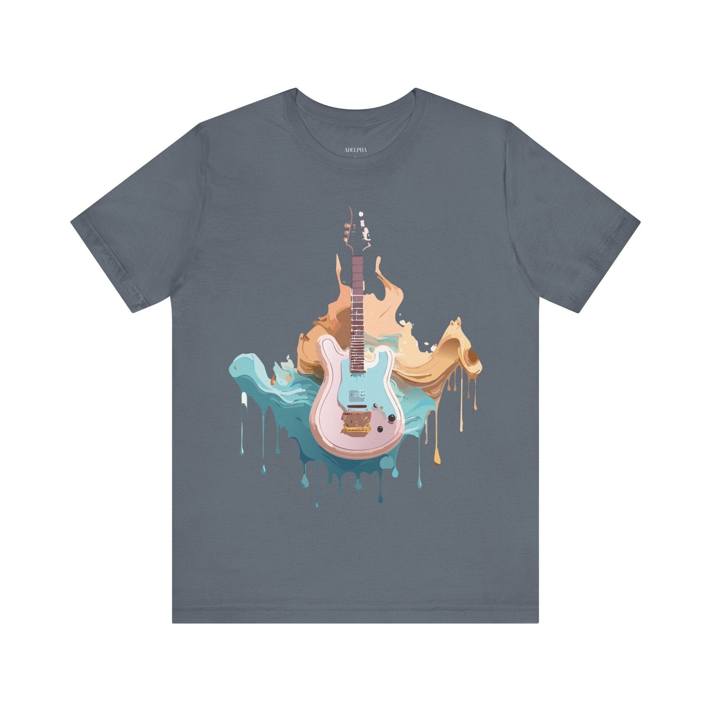 Music Graphic Unisex 100 Cotton Vintage Art with Musical Elements Tee 51