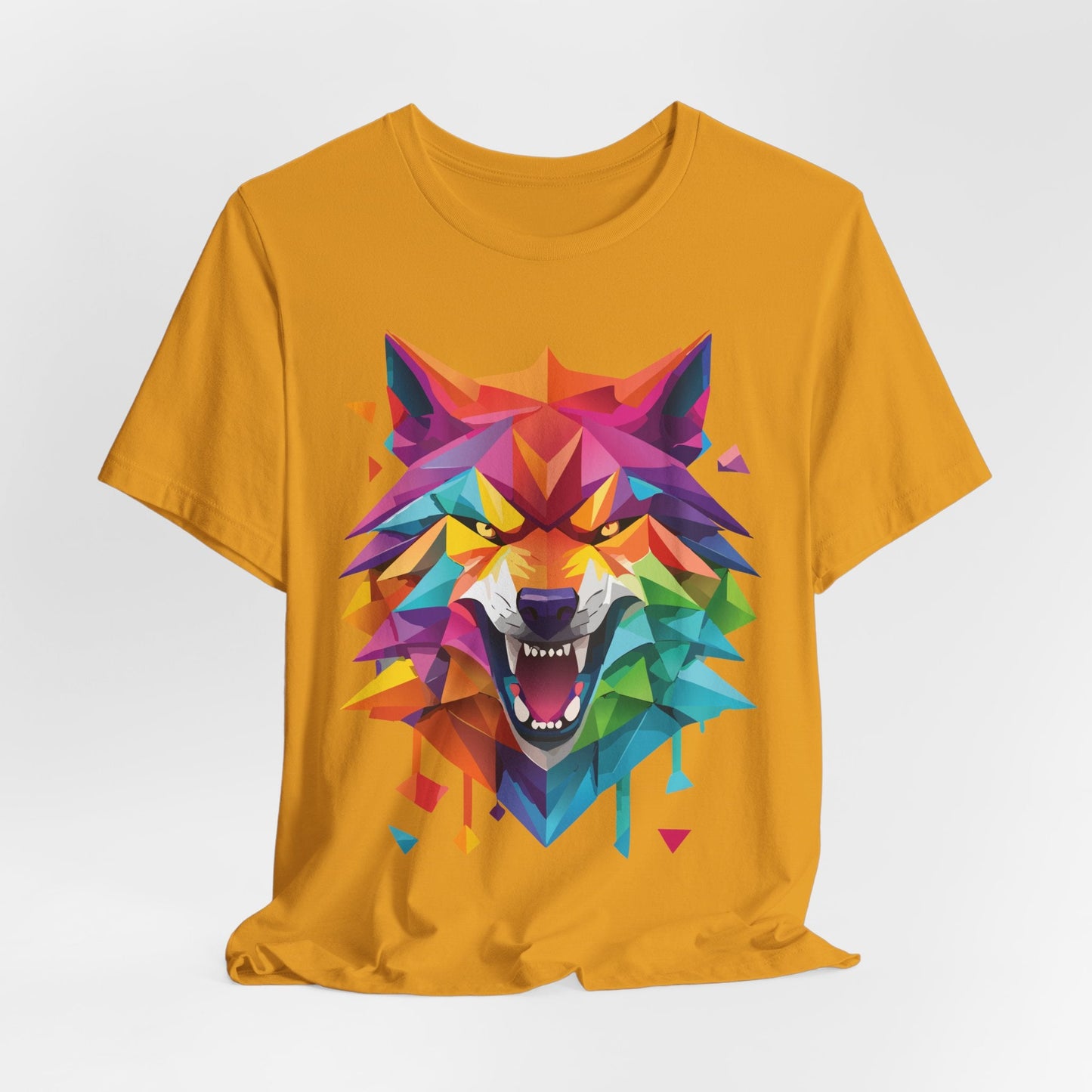 Unisex Animal Shirt With Art Design And Wild Animals Print Tee Short Sleeve Premium