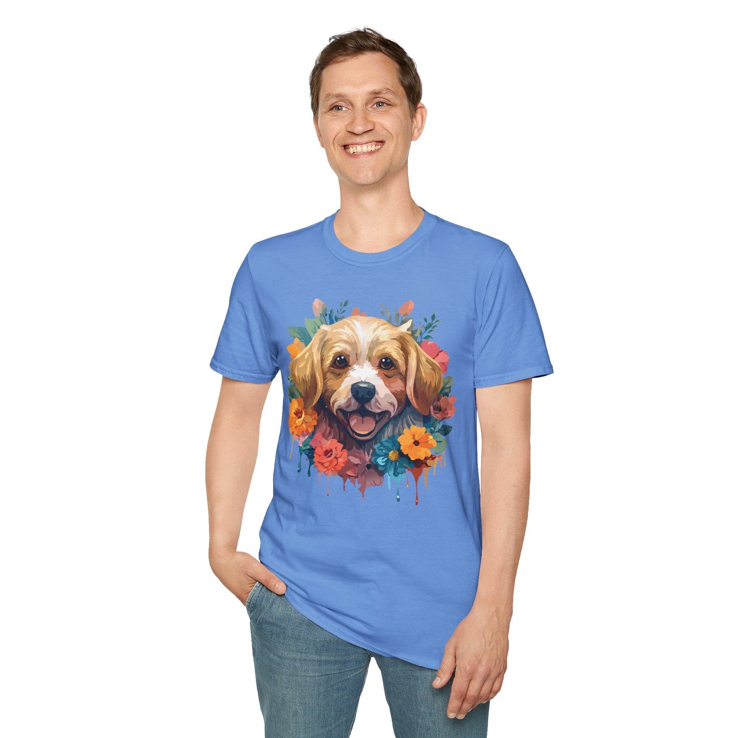 Dog Shirt Unisex Animal Tee Softstyle 64000 Gildan Cotton Tee