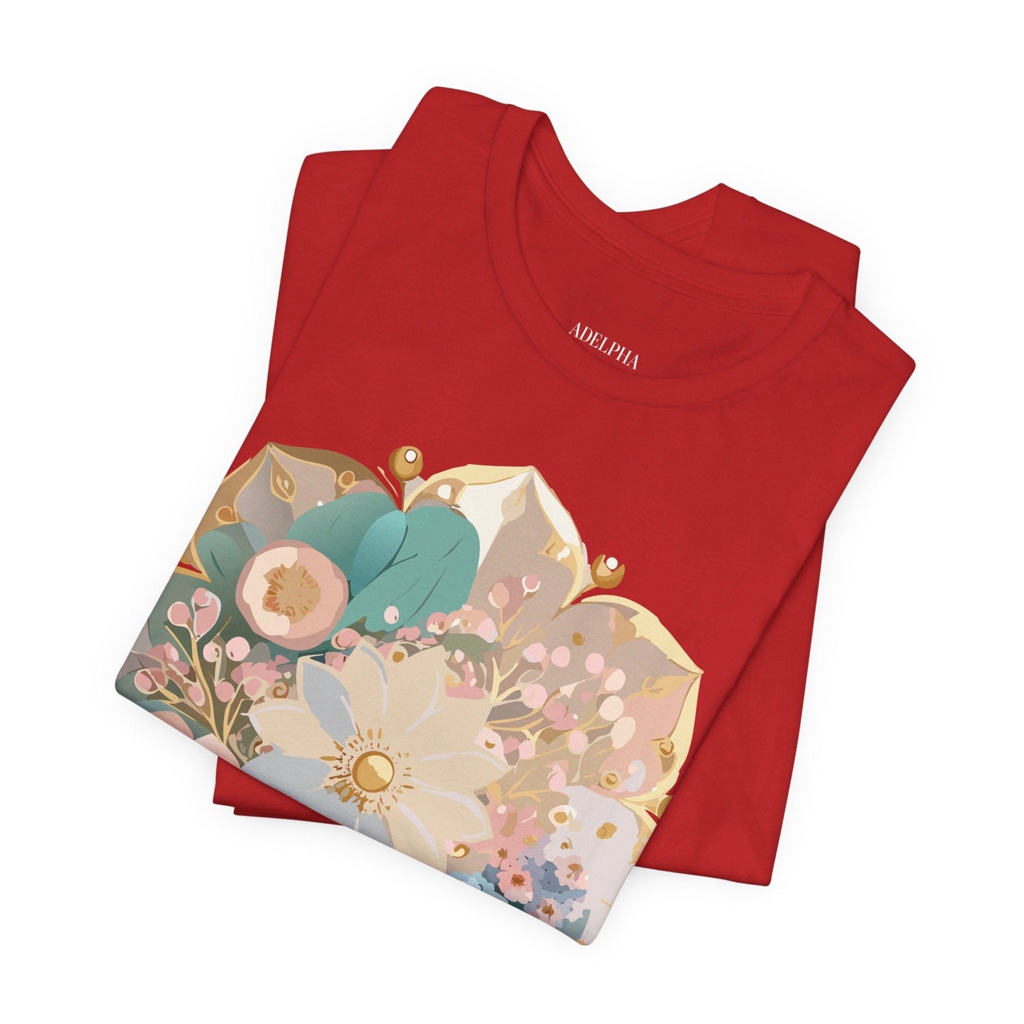Mandala Graphic Unisex 100 Cotton Vintage Floral Artwork Tee 14