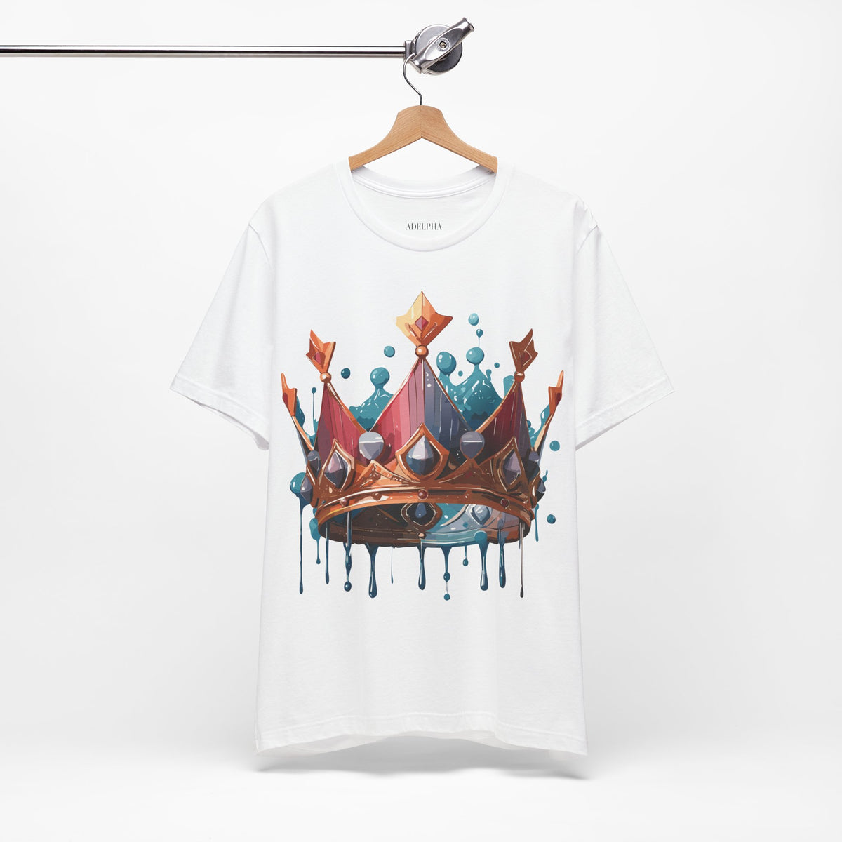 Crown Graphic Unisex Cotton Bella+Canvas Tee with Art Design n114