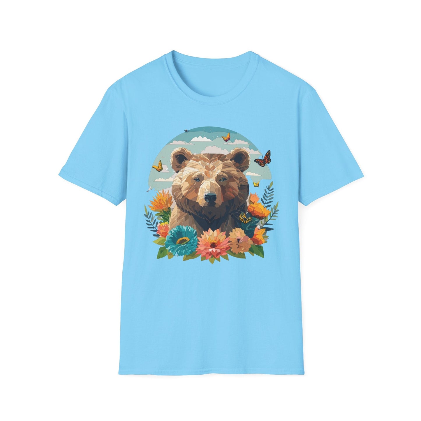 Bear T Shirt Unisex Teddy Bear Tee Softstyle 64000 One Hundred Percent Ring Spun Cotton Short Sleeve