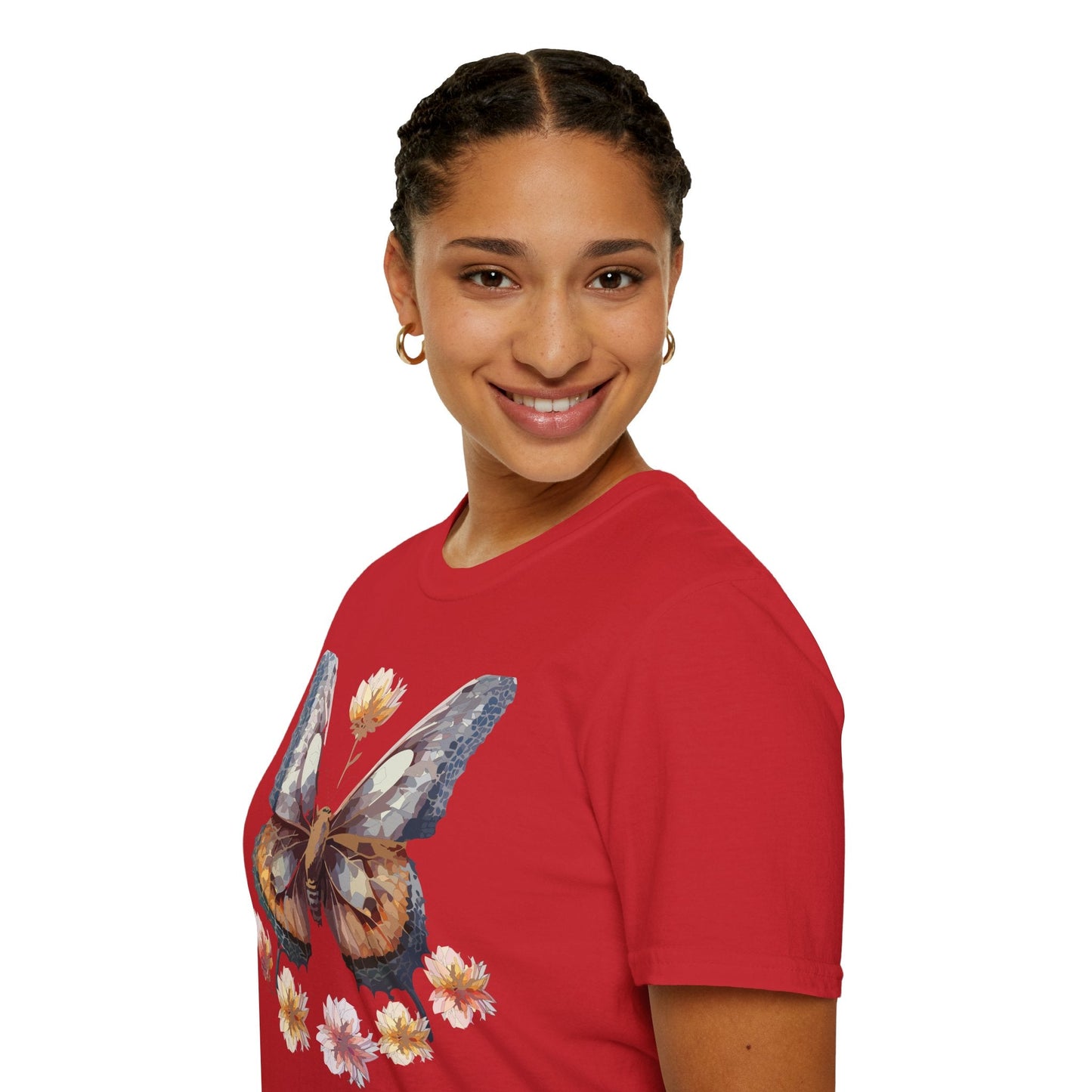 Butterfly Shirt Unisex Monarch Butterfly Tee Gildan Softstyle 64000 Ring Spun Cotton
