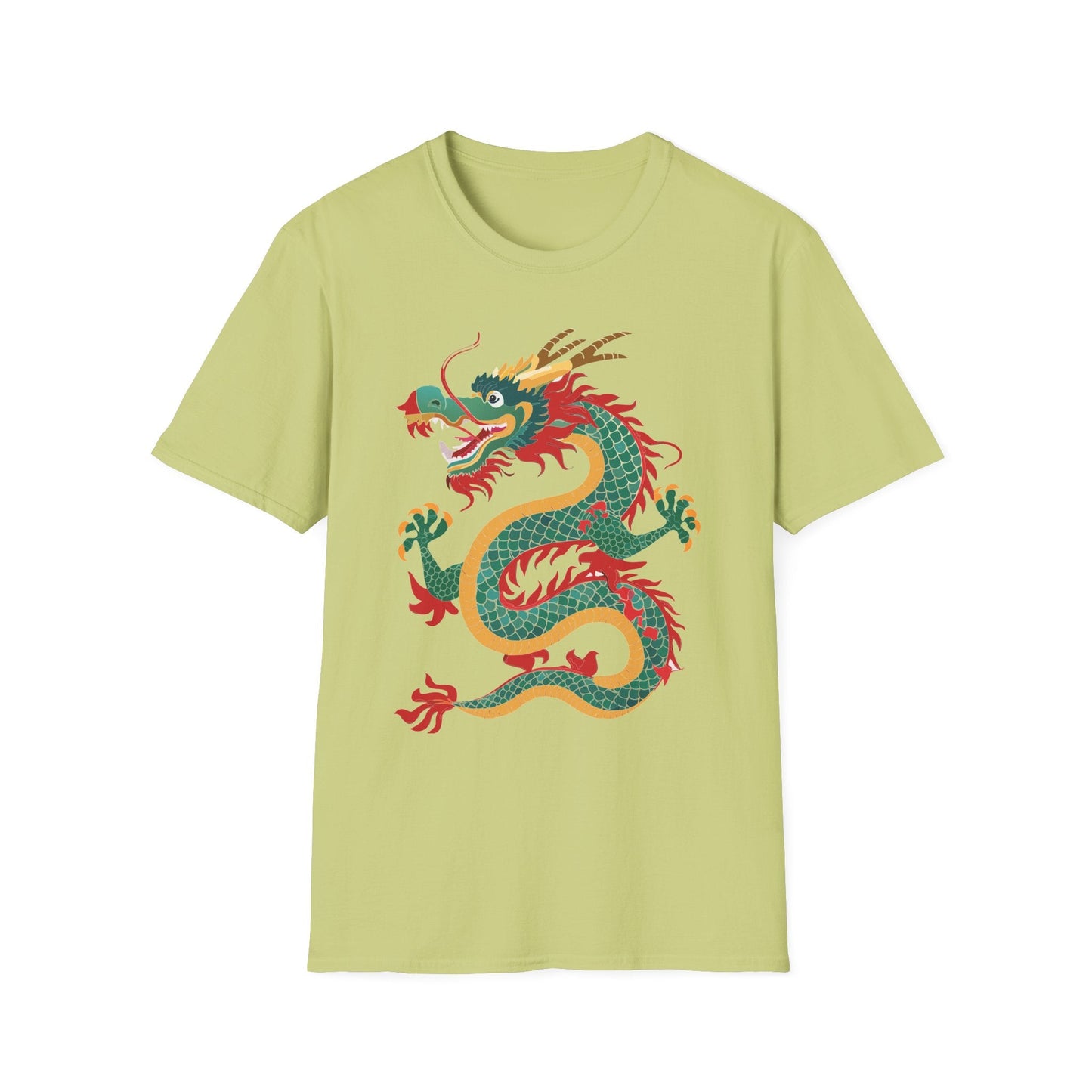 Dragon T Shirt Unisex Dragon Shirt With Animal Art Design Gildan Softstyle Tee 100 Cotton