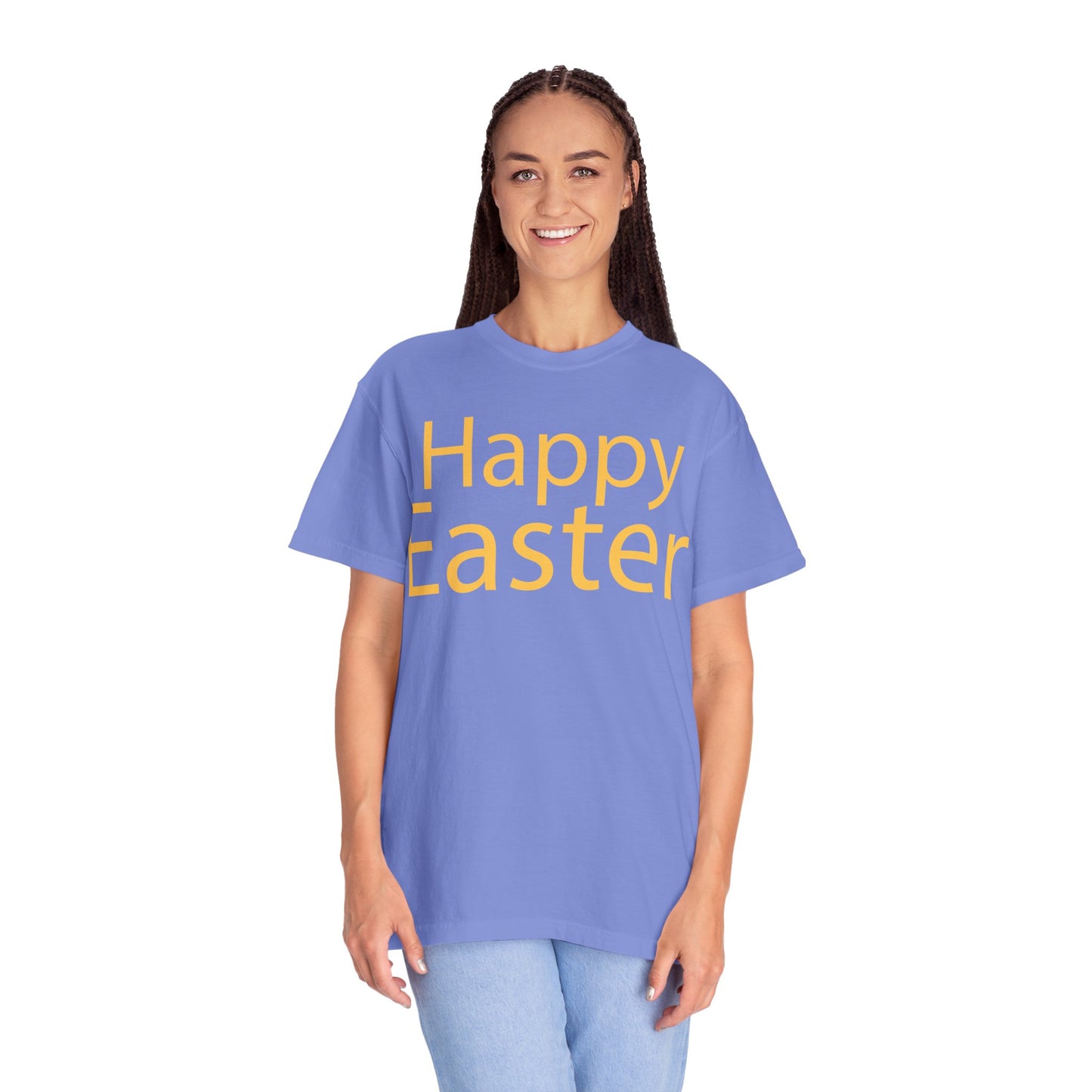 Happy Easter T-Shirt, Tee Shirt with Easter Signature, T Shirt with Easter Prints, Tee Shirt with Easter Design