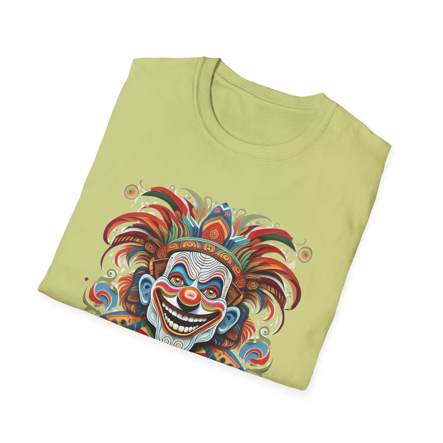 Clown Shirt Unisex Tee Funny Man Circus Shirt Scary Man Tee Gildan Softstyle 64000