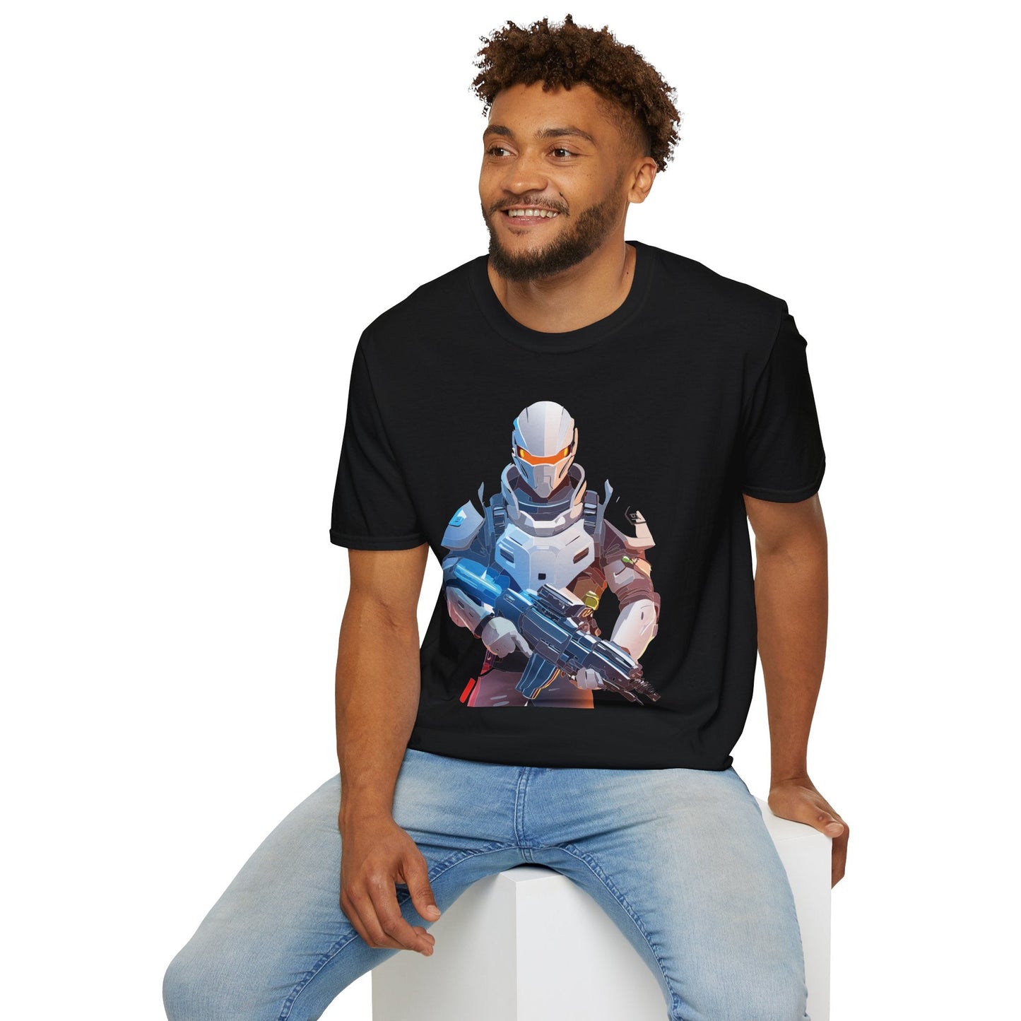 Robocop T Shirt Unisex Softstyle Ring Spun Cotton Tee With Robocop Art Design Premium Comfort