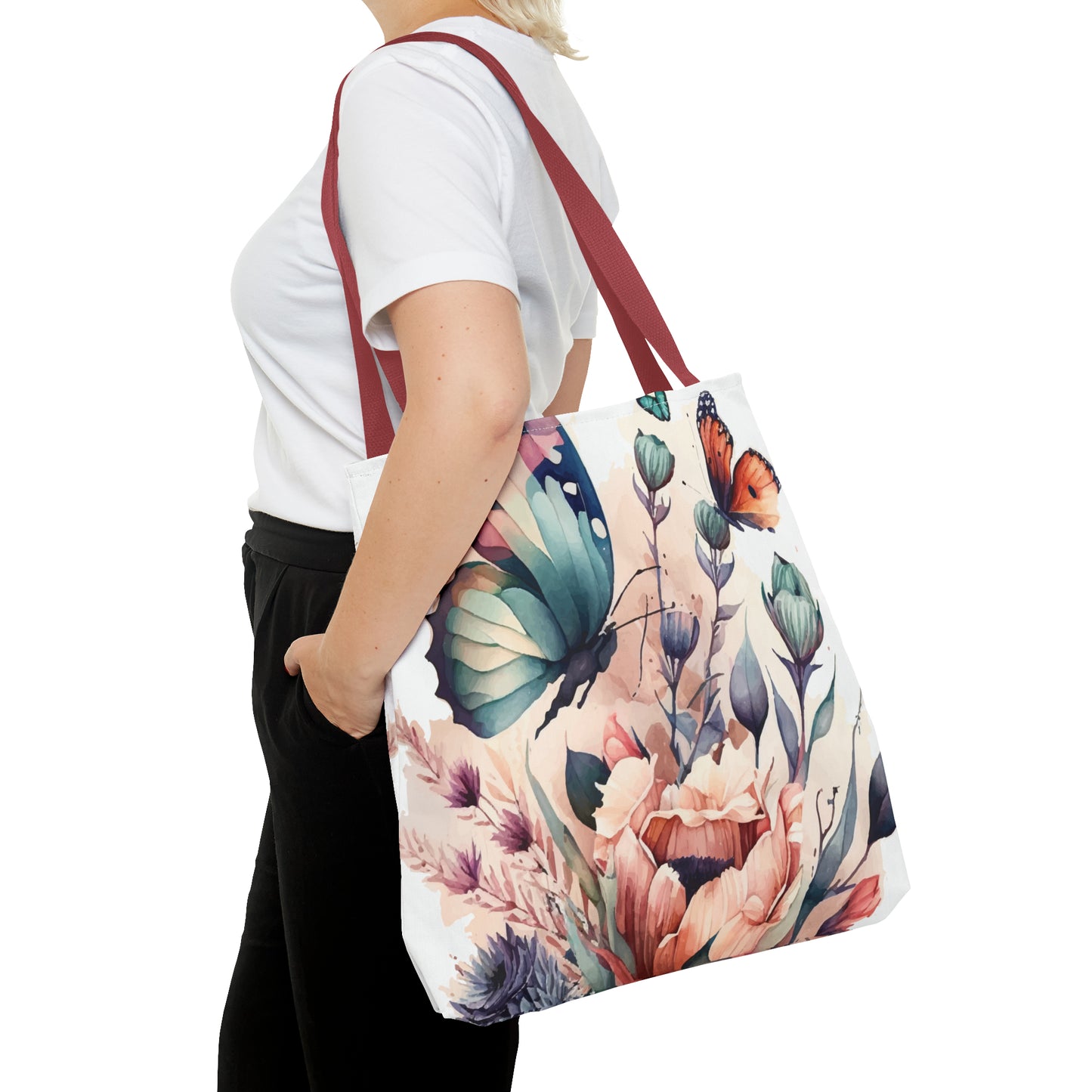 Bag with Butterfly Prints