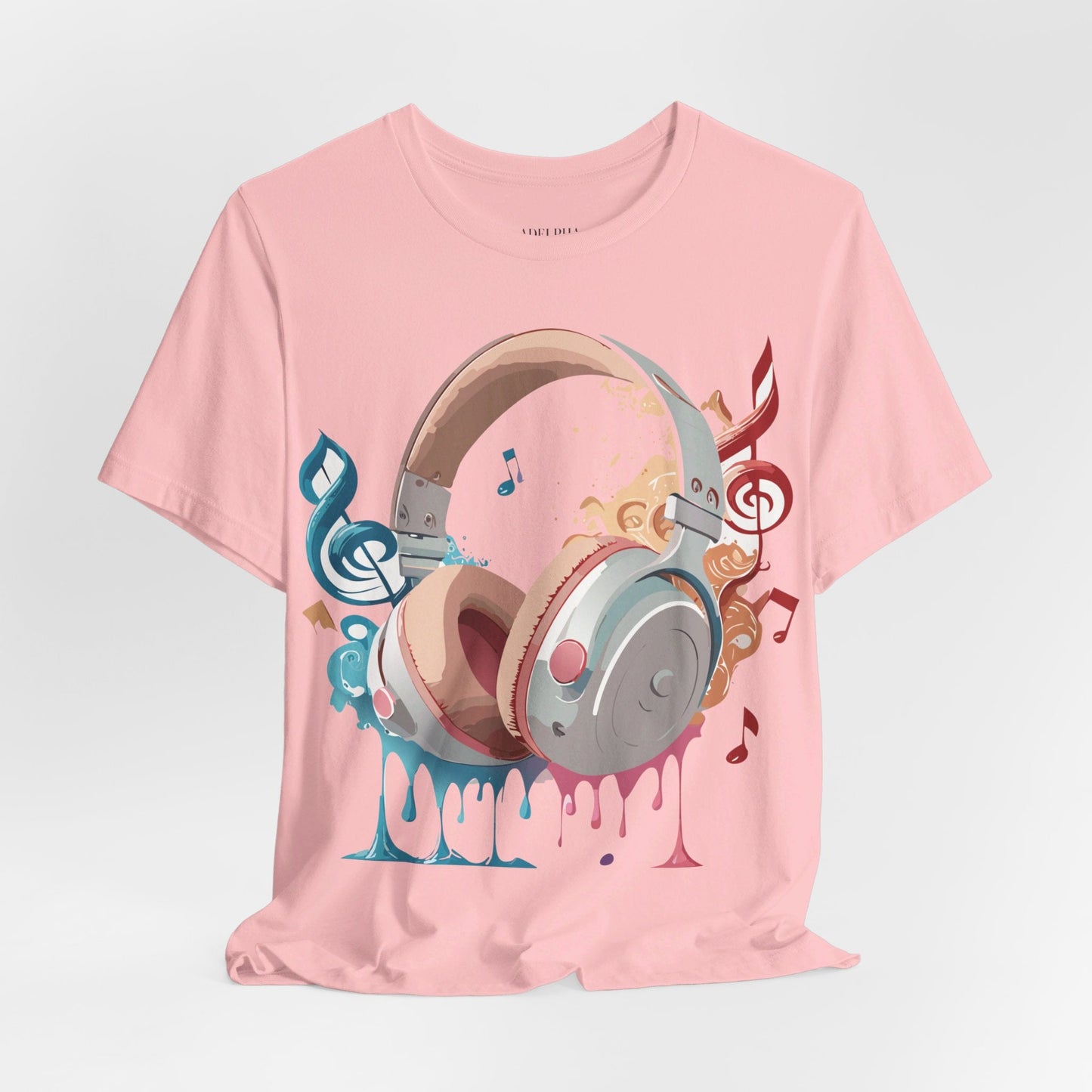 Music Graphic Unisex 100 Cotton Vintage Art with Musical Elements Tee 97
