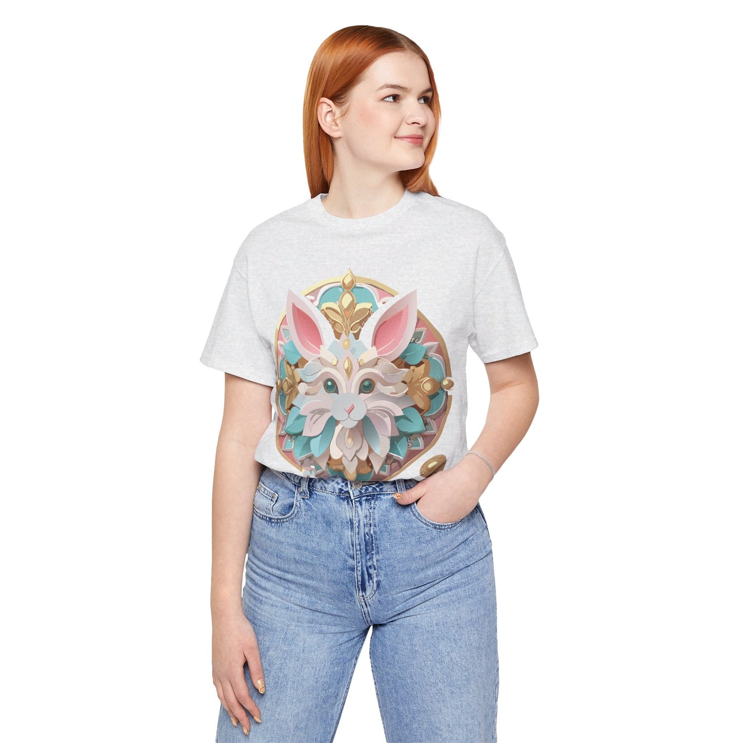 Medallion Graphic Unisex 100 Cotton Vintage Animal Medal Artwork Tee 88