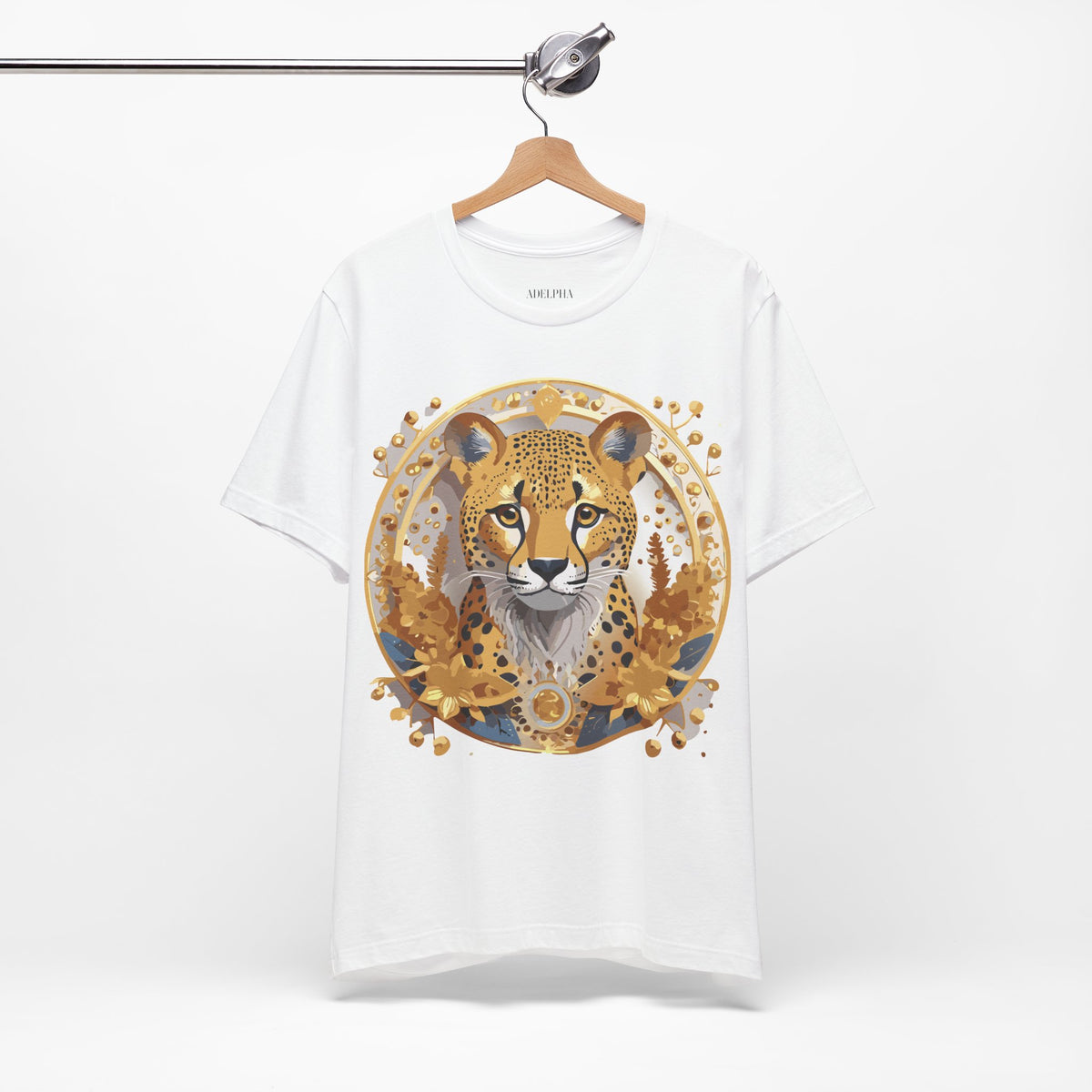 Medallion Graphic Unisex Cotton Bella+Canvas Tee with Art Design d55
