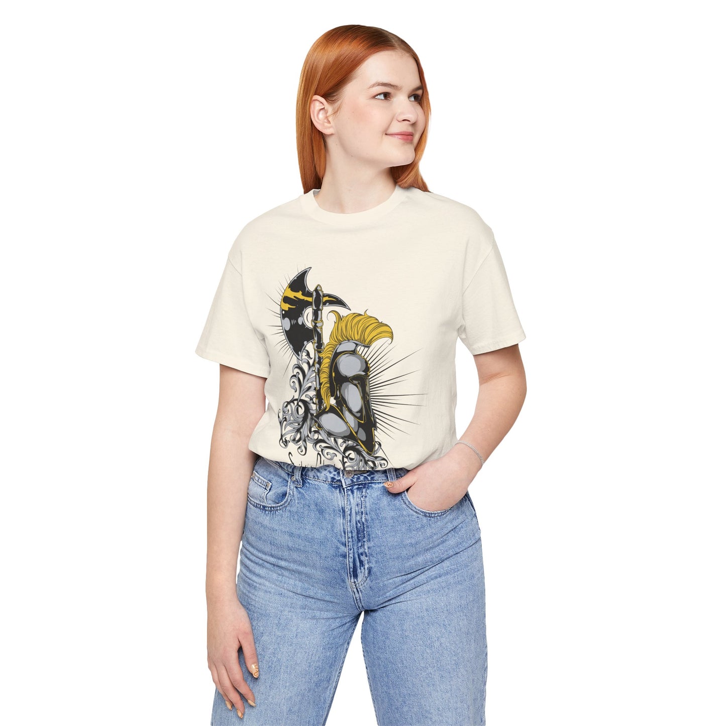 Stylish Armor Graphic Tee, Artistic Tee, Graphic T-Shirt, Artistic Vintage T-Shirt, Vintage Shirt