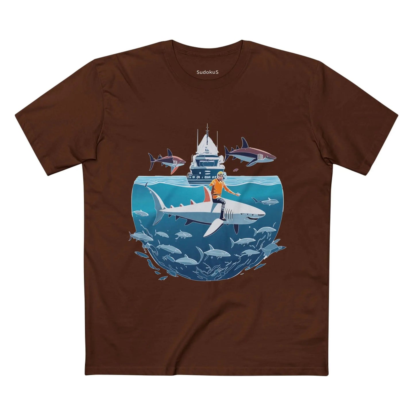 Ocean Coast Graphic Unisex 100 Cotton Staple Tee 5