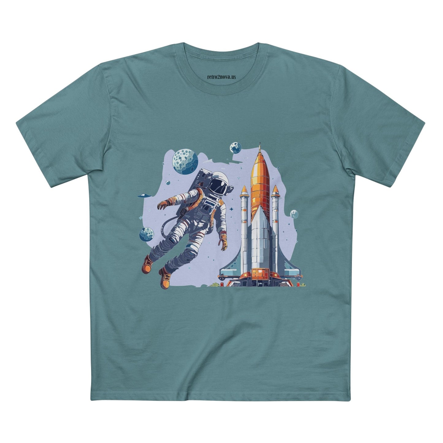 Cosmos Astronaut Shirt Unisex Premium Cotton Art Tee CS 15 Retro2Nova Exclusive Collection