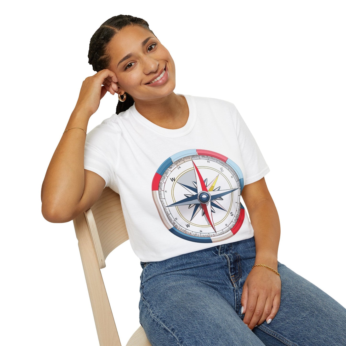 Compass Navigator Graphic Tee Unisex 100 Cotton 2