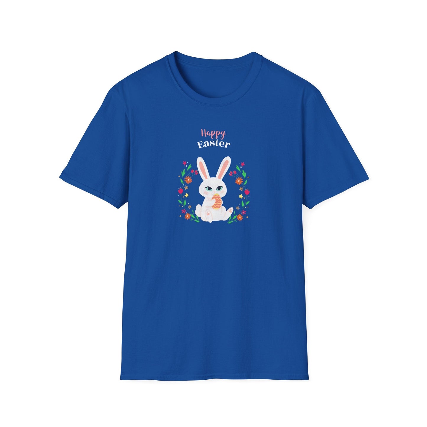 Easter Bunny T Shirt Unisex Gildan Softstyle Tee 100 Percent Ring Spun Cotton Easter Design
