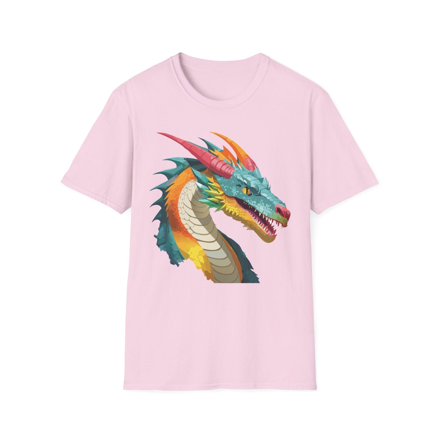 Dragon Graphic Unisex Cotton Softstyle Art Design Tee With Animals 1