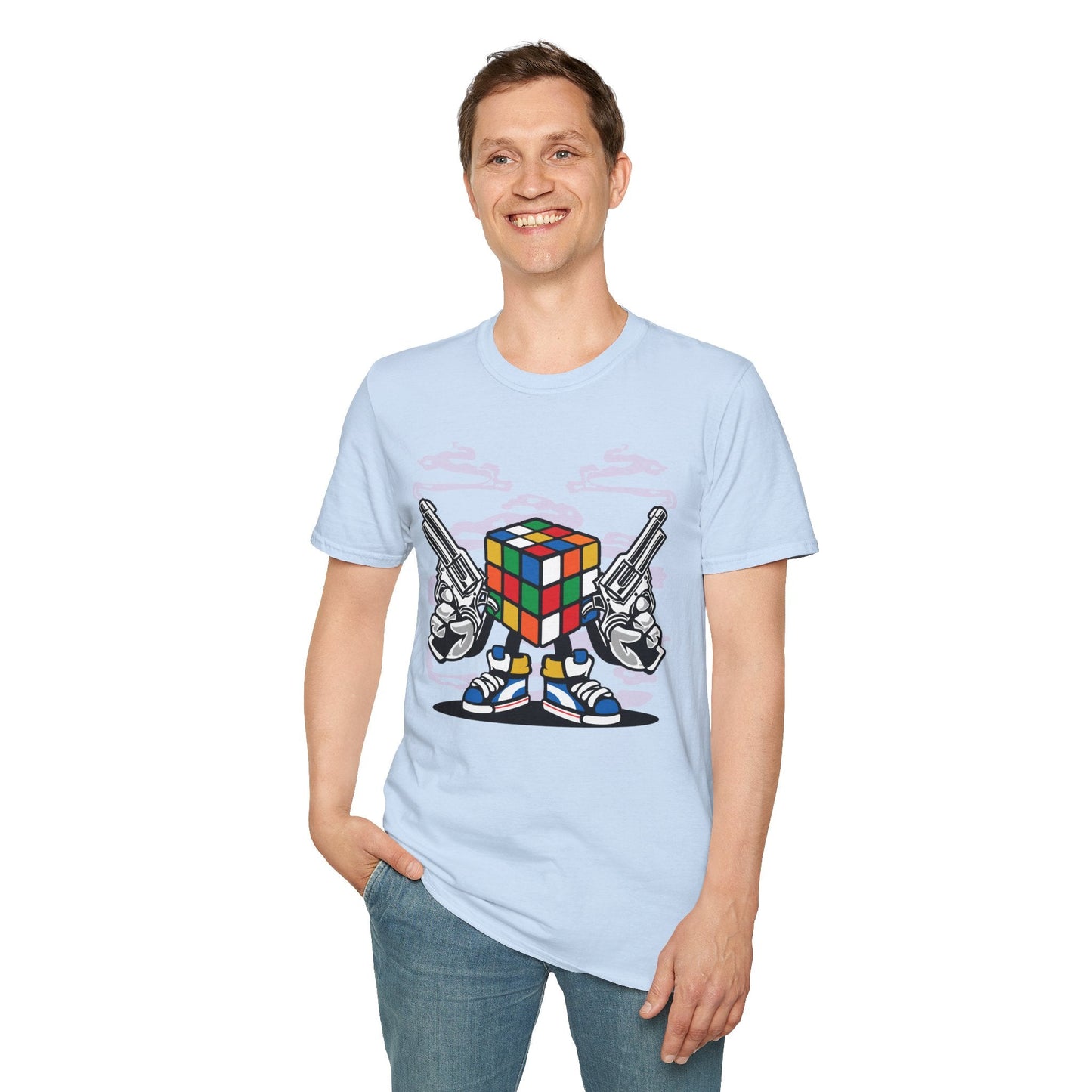 Cartoon Animation Funny T Shirt Gildan Softstyle 64000 Unisex Short Sleeve Cotton Tee
