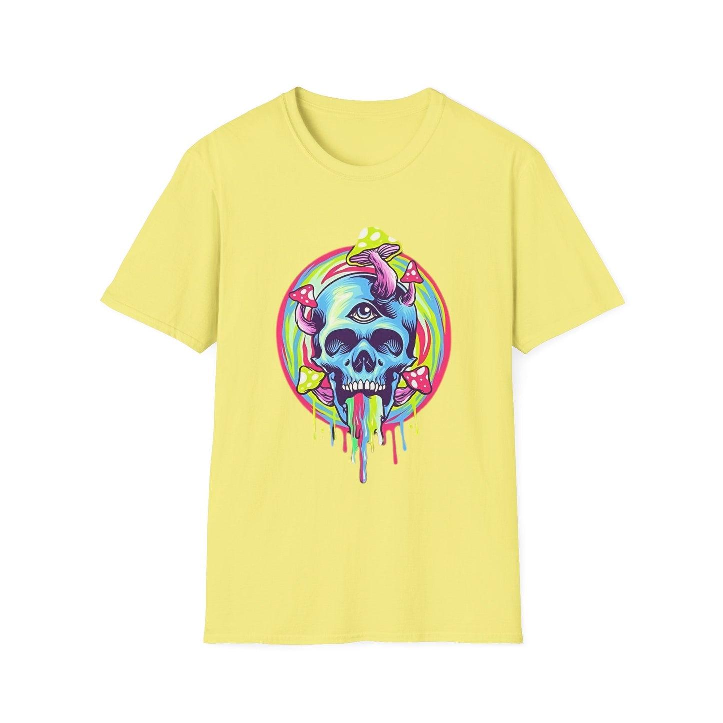 Skull Graphic Unisex Cotton T-shirt with Skeleton Artwork Design 18
