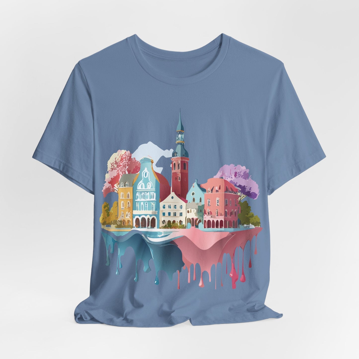 Germany Graphic Tee for Unisex Short Sleeve Shirt by Adelpha Art Design Vintage Inspired