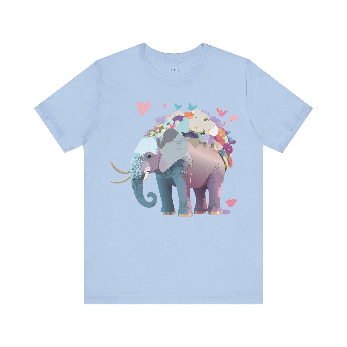 Elephant Graphic T Shirt Unisex Vintage Inspired Artwork By Adelpha Short Sleeve Tee