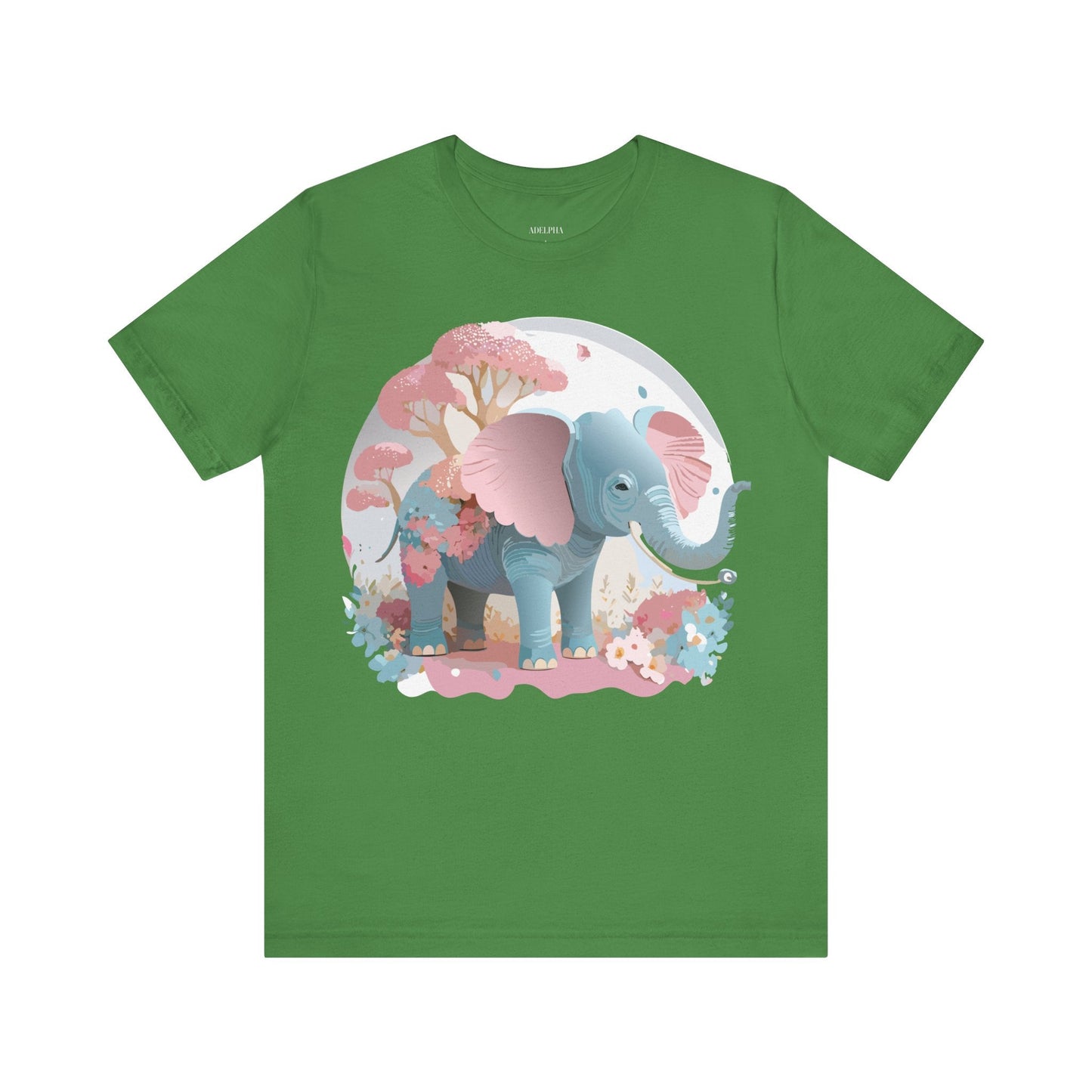 Adelpha Graphic Tee Unisex Vintage Inspired Artwork Elephant Short Sleeve Shirt Premium