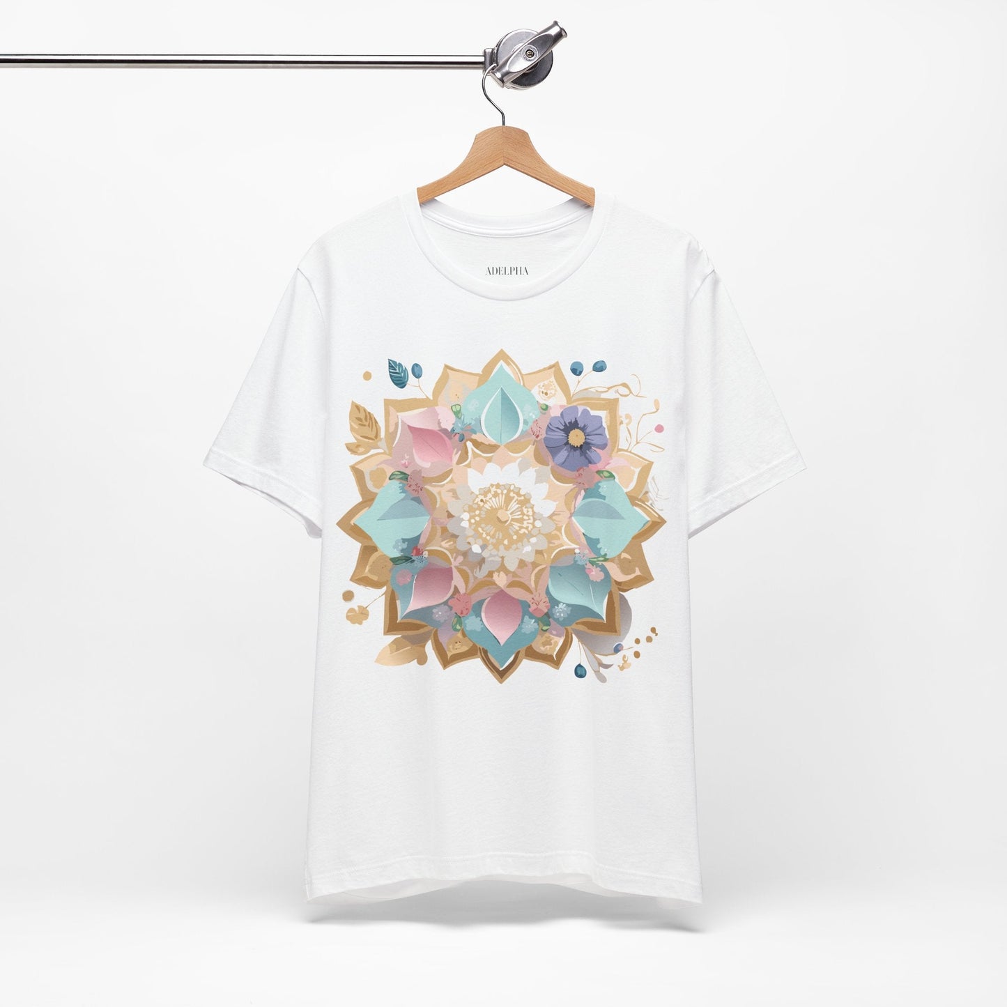 Adelpha Mandala Graphic Tee Unisex Jersey Short Sleeve Vintage Inspired Artwork Shirt