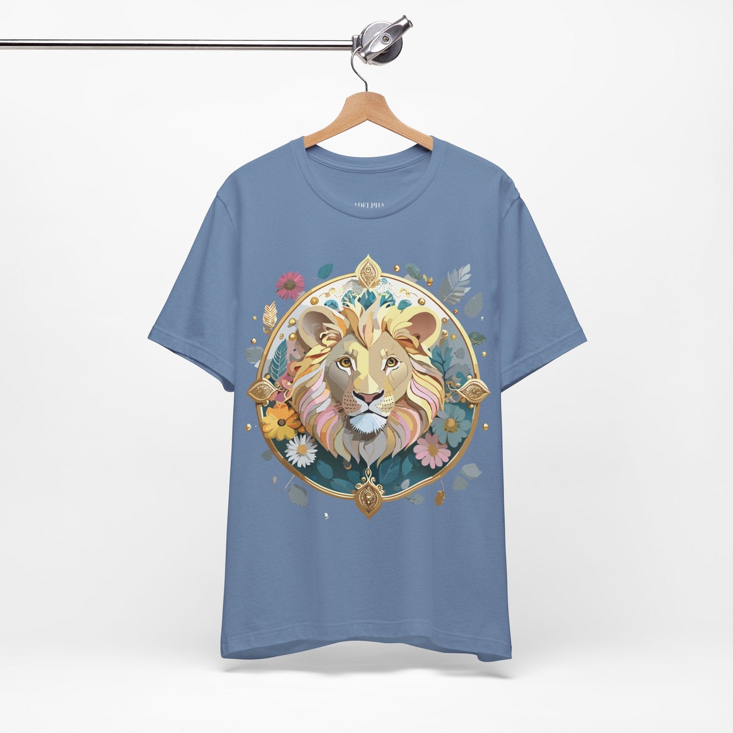 Adelpha Medallion Graphic Tee Unisex Short Sleeve Vintage Inspired Art Design Shirt