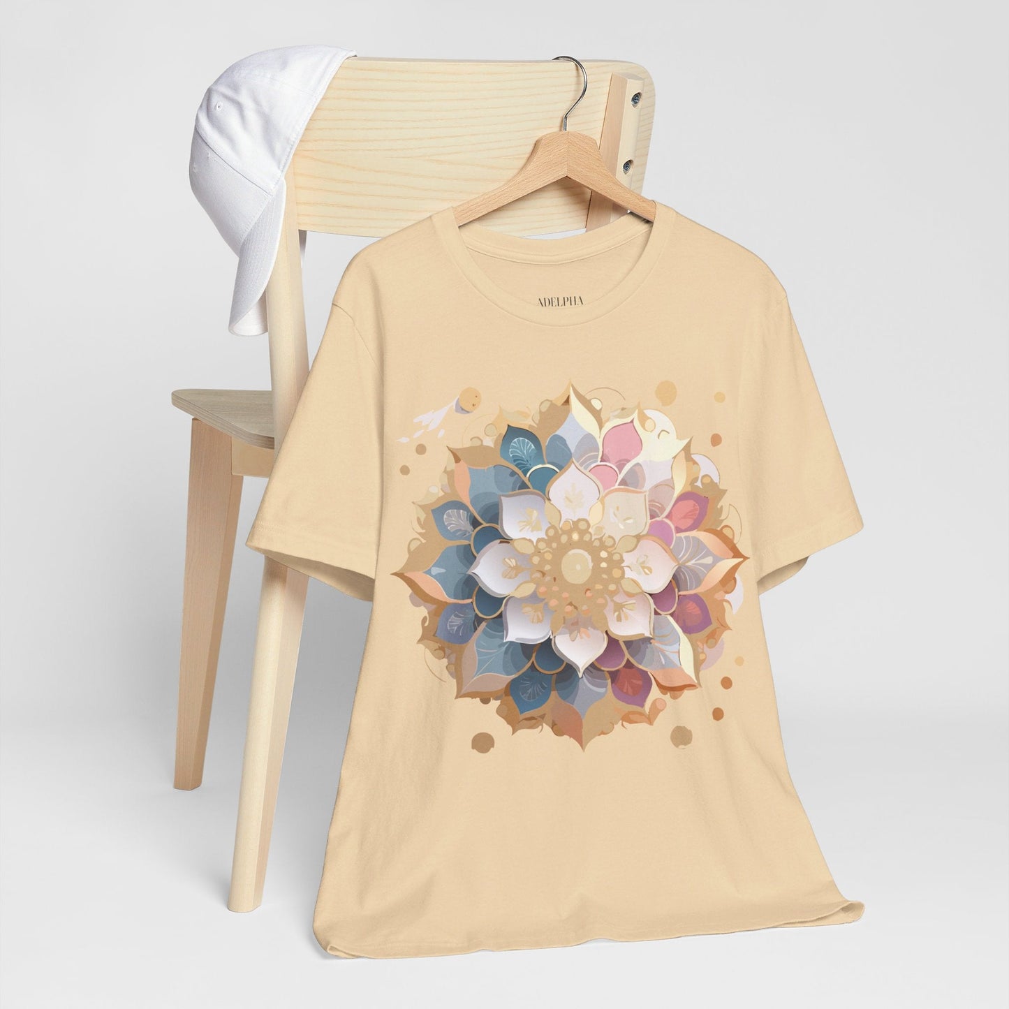 Mandala Graphic Tee For Men And Women By Adelpha Unisex Short Sleeve Art Design Shirt
