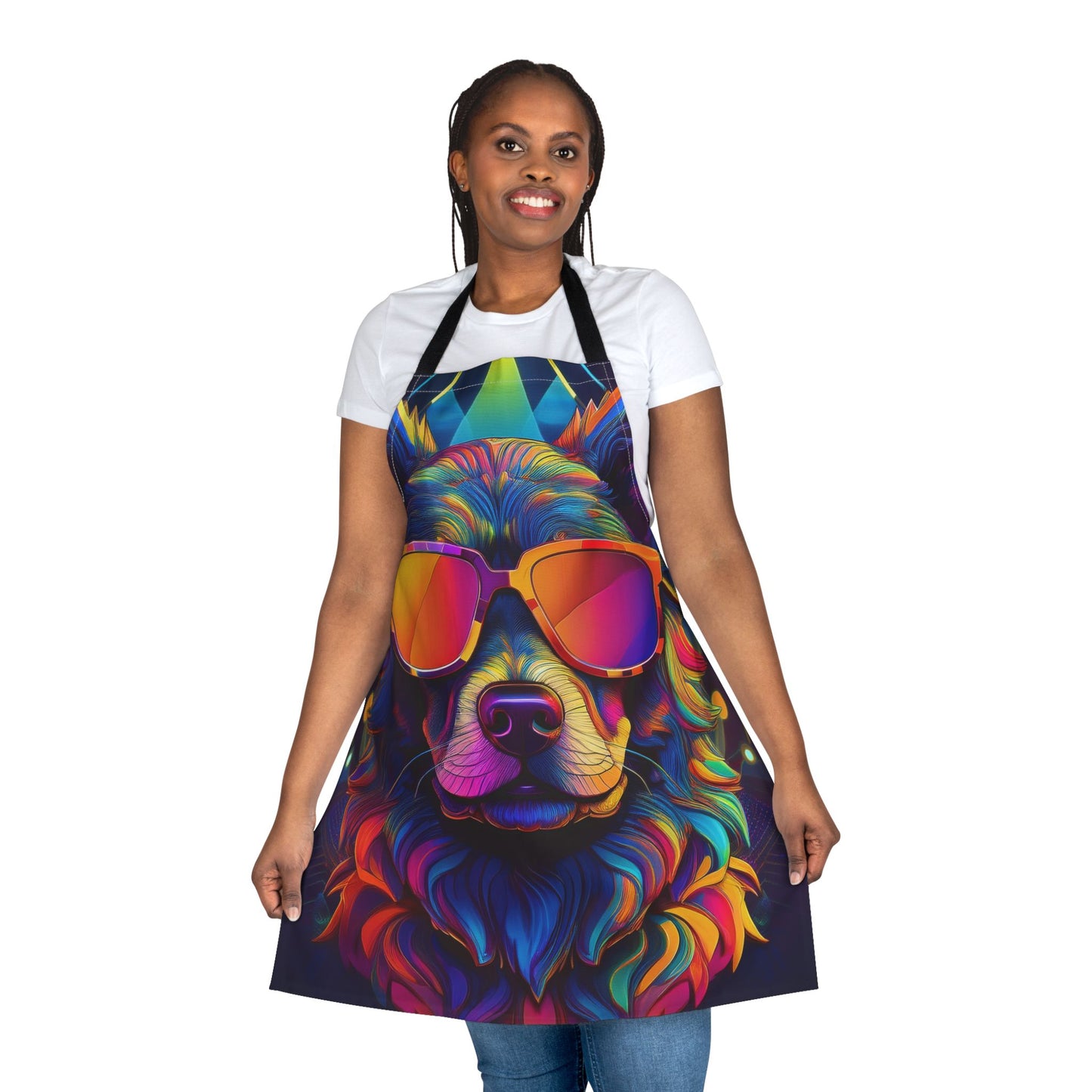 Dog 100% Polyester Stain-resistant 31.5 x 25.6 | Art Print Canvas Apron 5