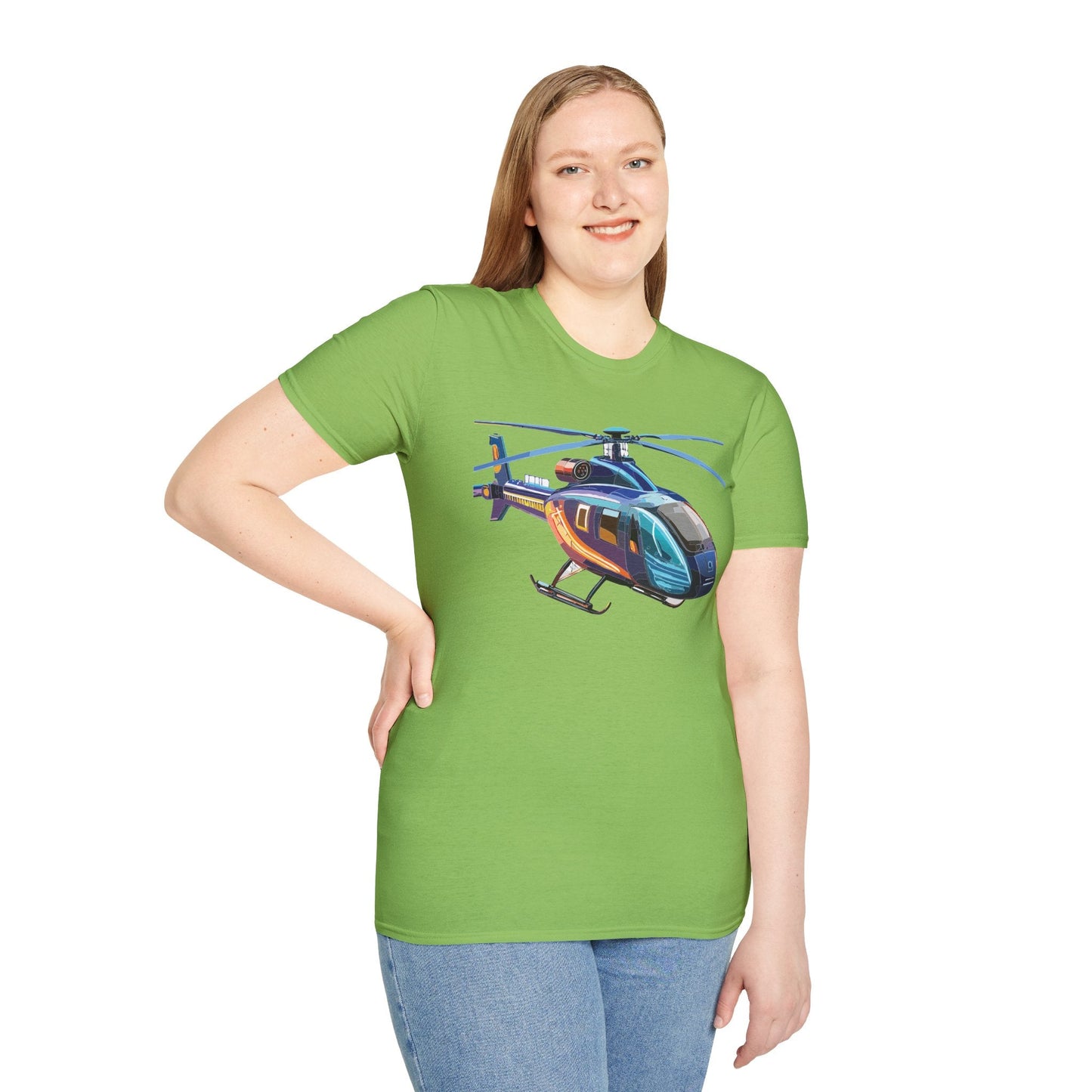 Chopper Helicopter Shirt Unisex T Shirt Softstyle 100 Percent Cotton Comfort Wear