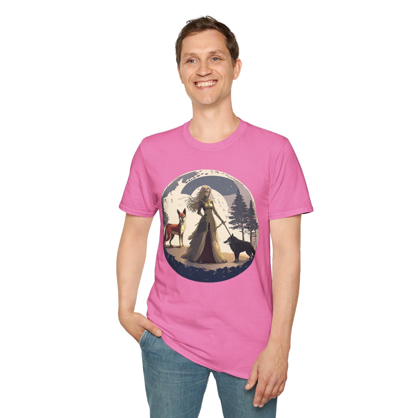 Womens Graphic T Shirt Art Design Tee Softstyle 64000 Gildan Unisex Short Sleeve