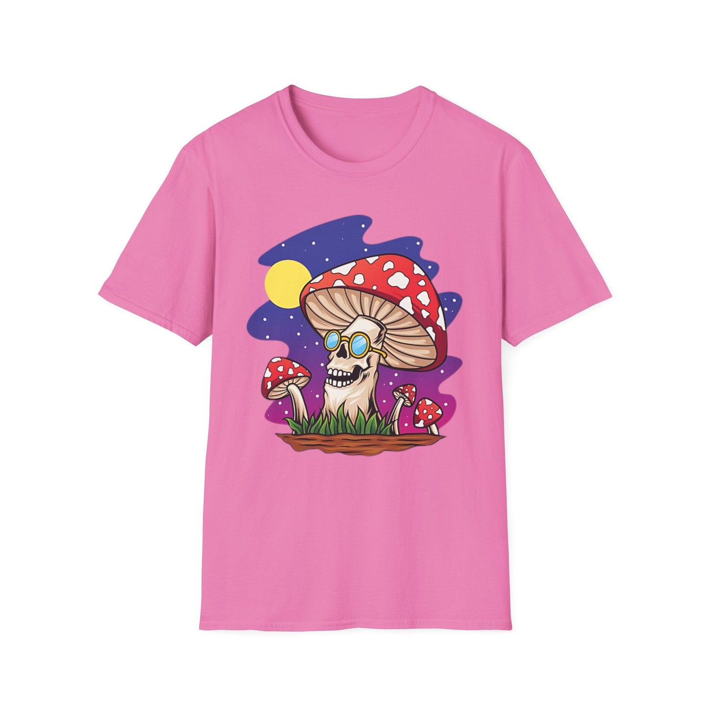 Mashroom Mushroom Tee Shirt Unisex Funny Fungus Design Softstyle 64000 Cotton Tee