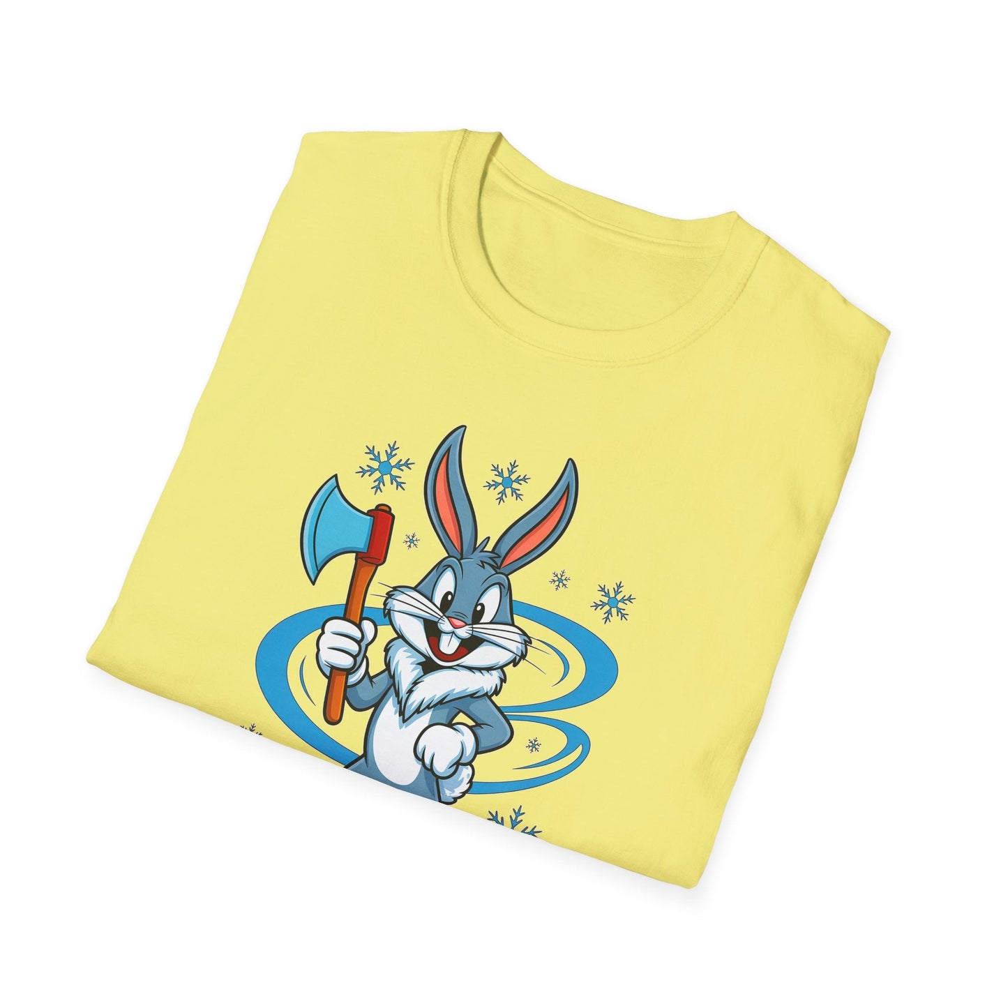 Bugs Bunny T Shirt Cartoon Print Unisex Softstyle Tee Gildan 64000 100 Percent Cotton