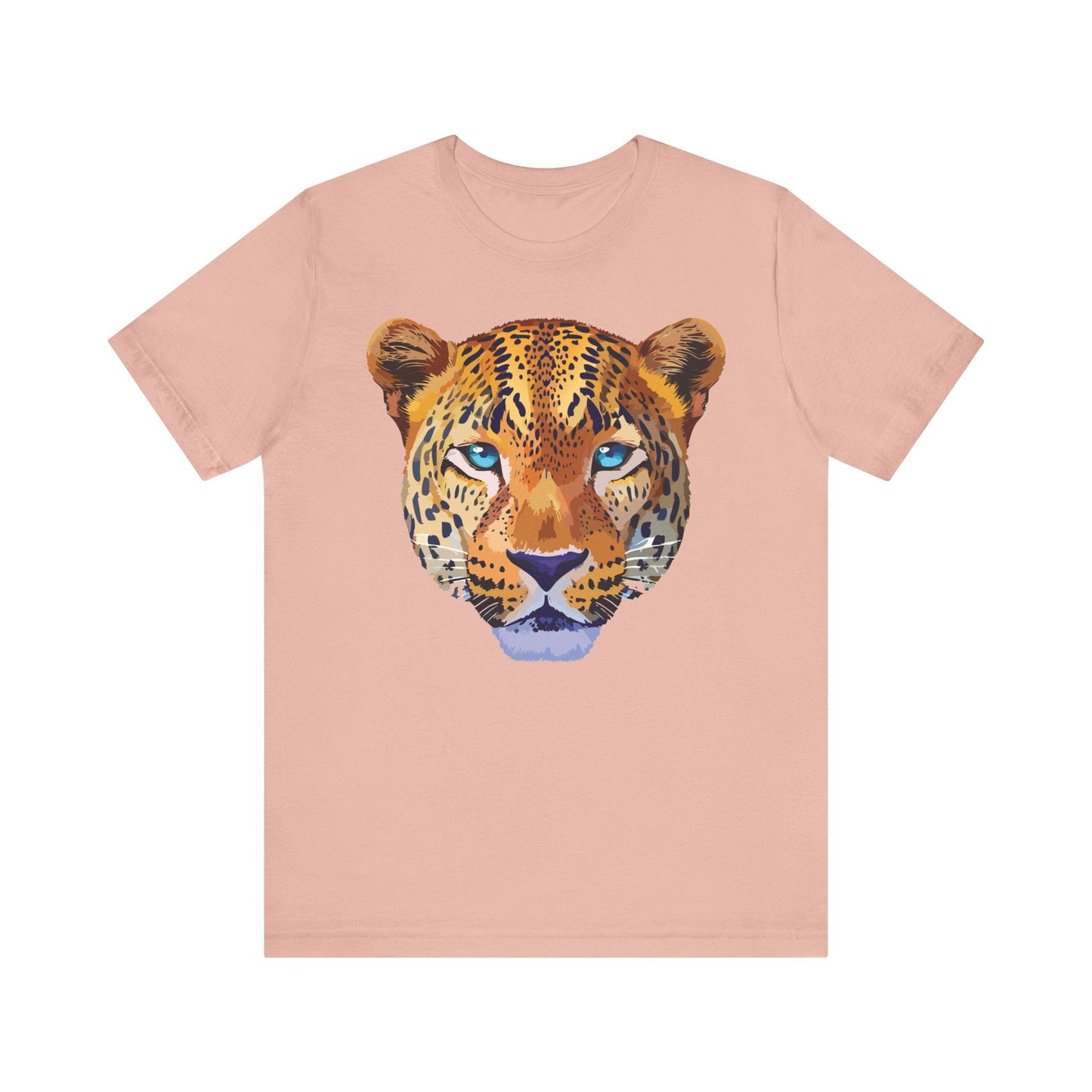 Unisex Animal Print Tee Shirt With Art Design Wild Animals Graphic Tee For Everyday Wear