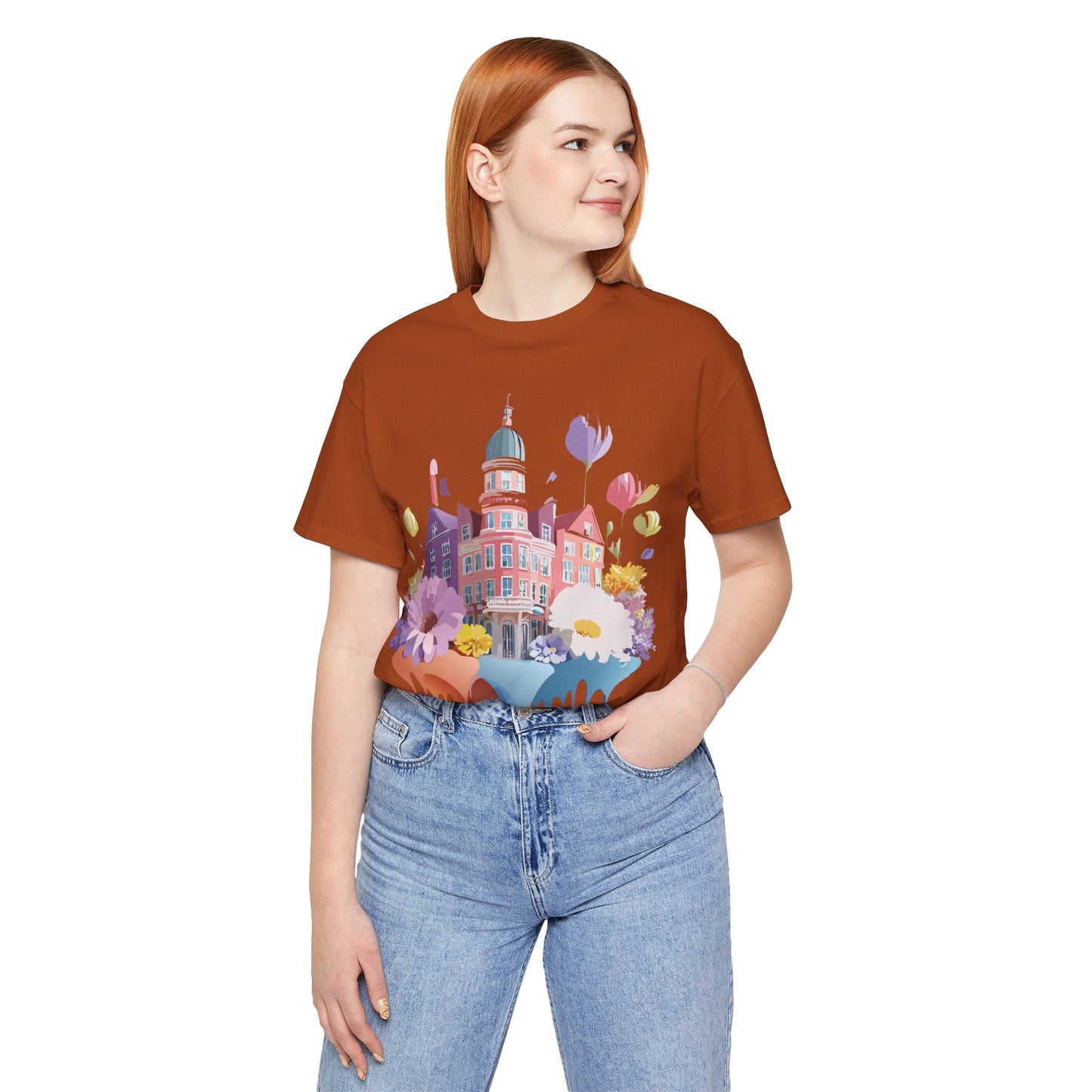 Amsterdam Tourist Shirt Unisex Graphic Tee With Vintage Adelpha Artwork For Everyday Wear