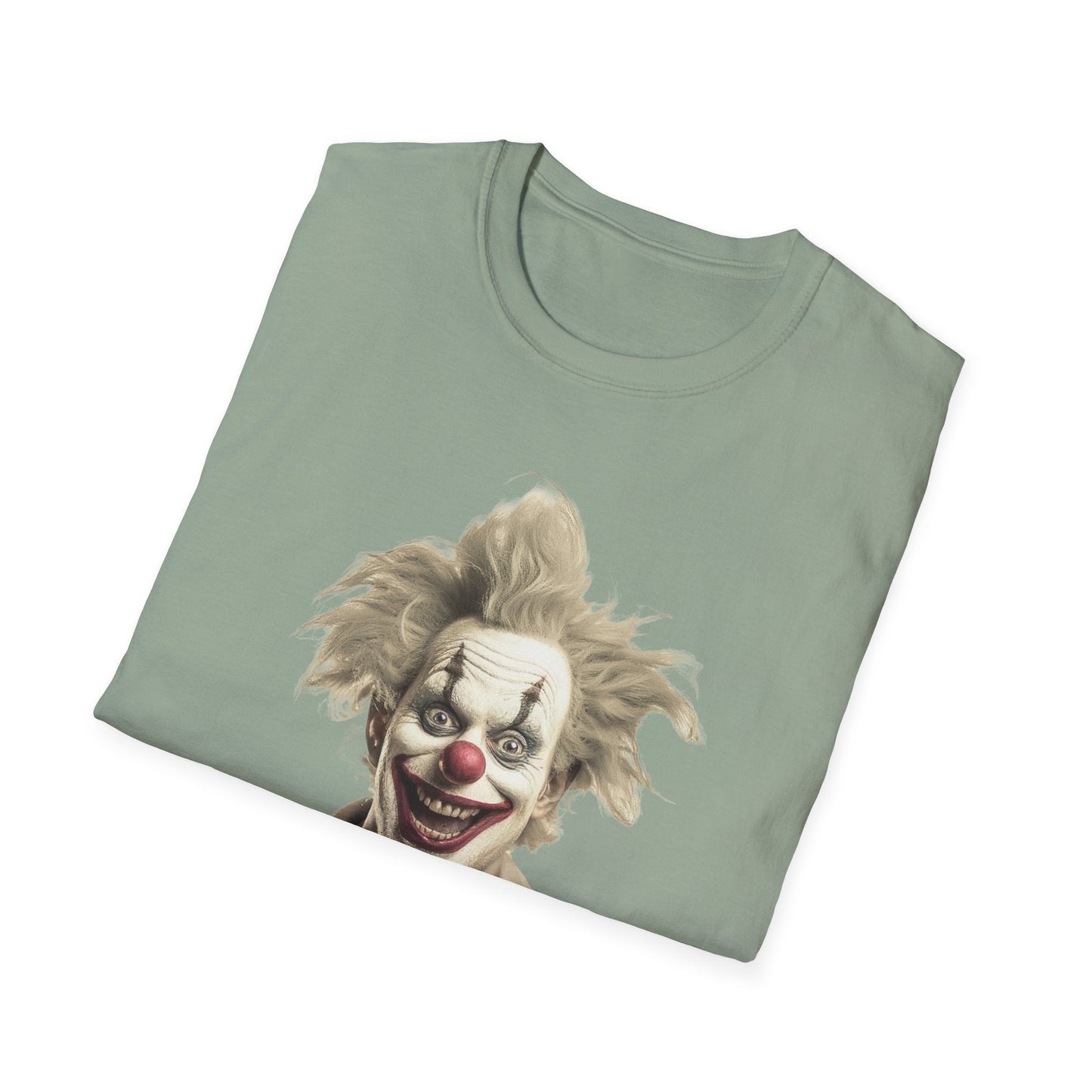 Clown Shirt Unisex T Shirt Funny Man Circus Shirt Scary Man Shirt Softstyle Gildan 64000