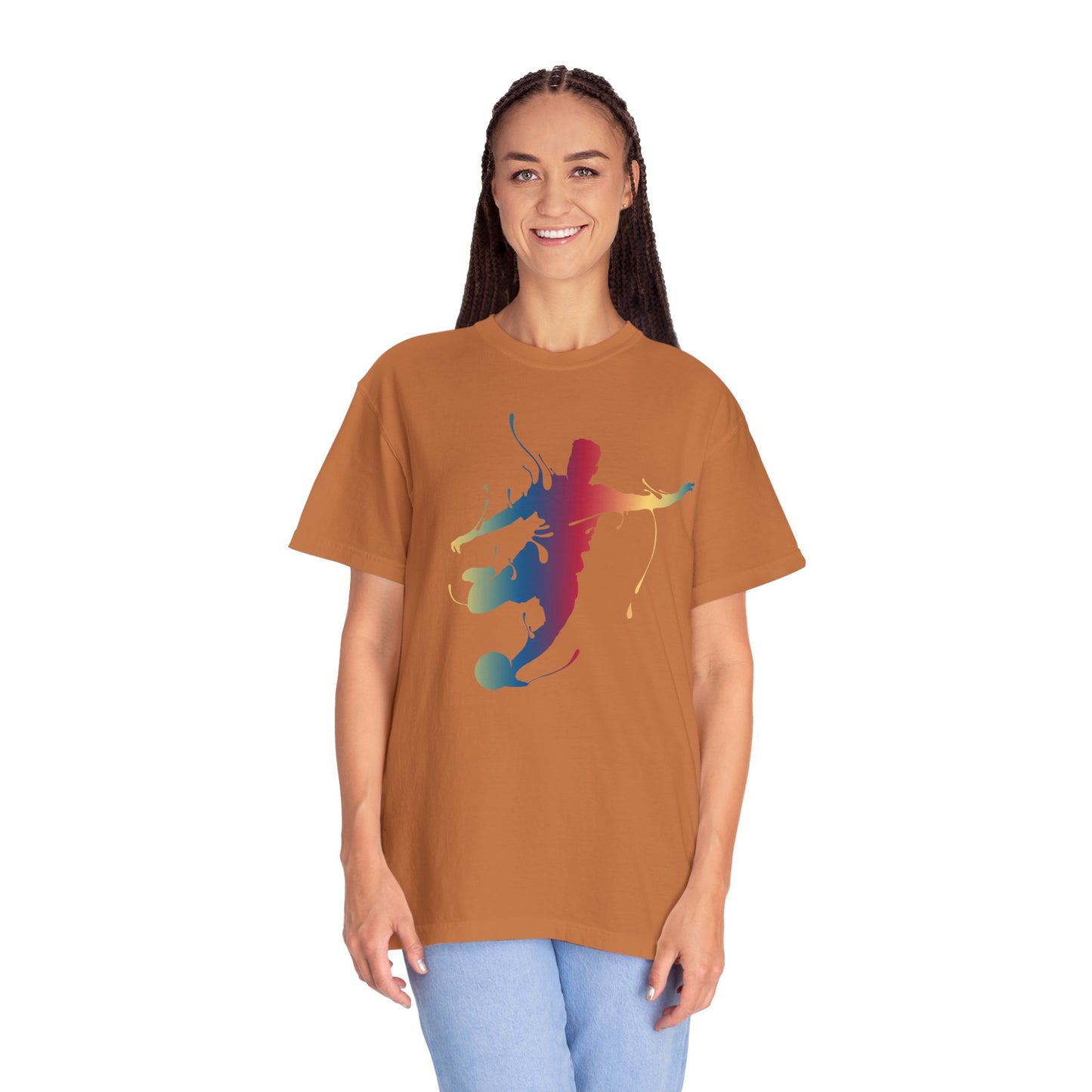 Unisex T-shirt with sports art design